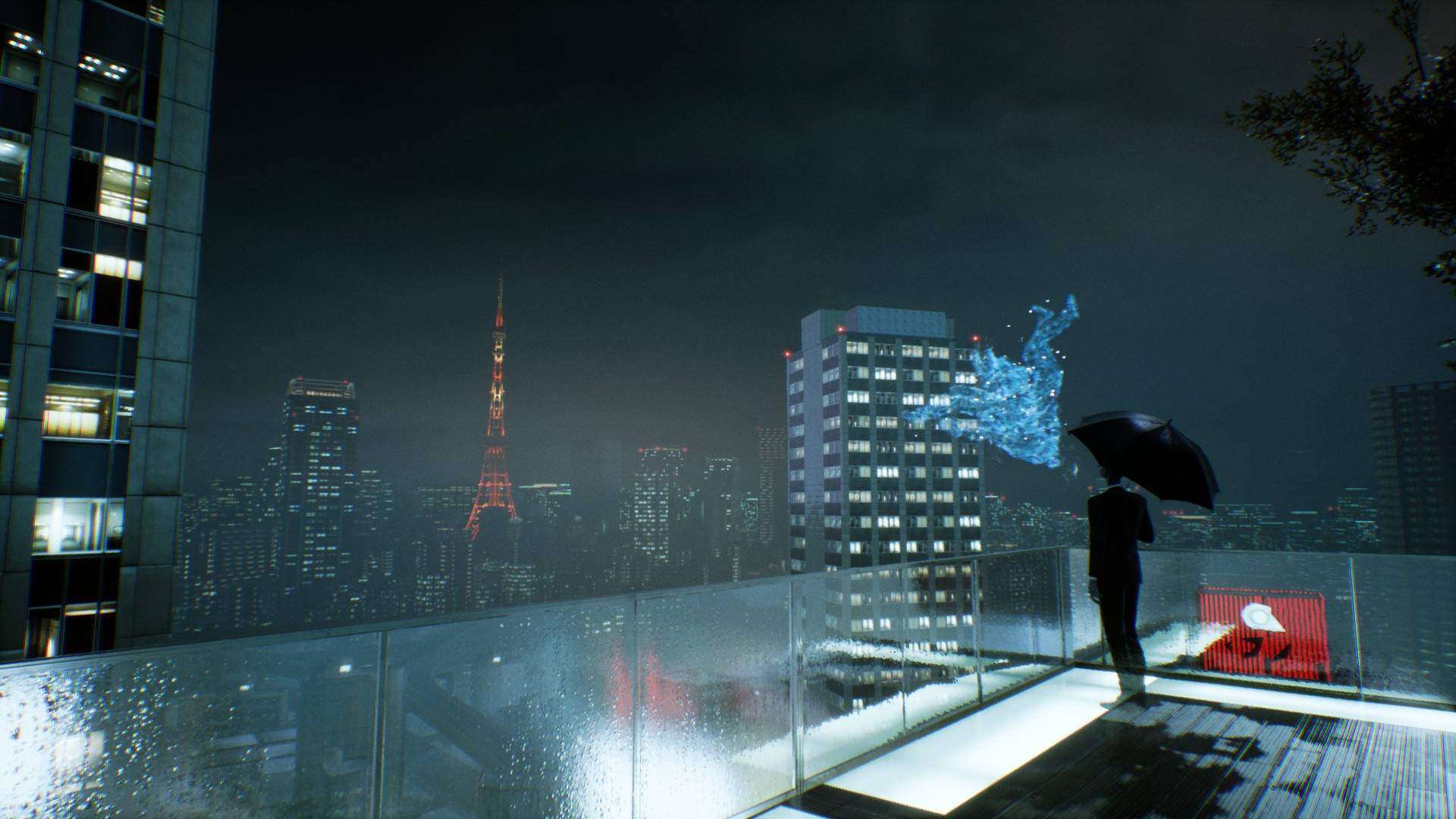 Ghostwire Tokyo バルコニーの歩行者 壁紙