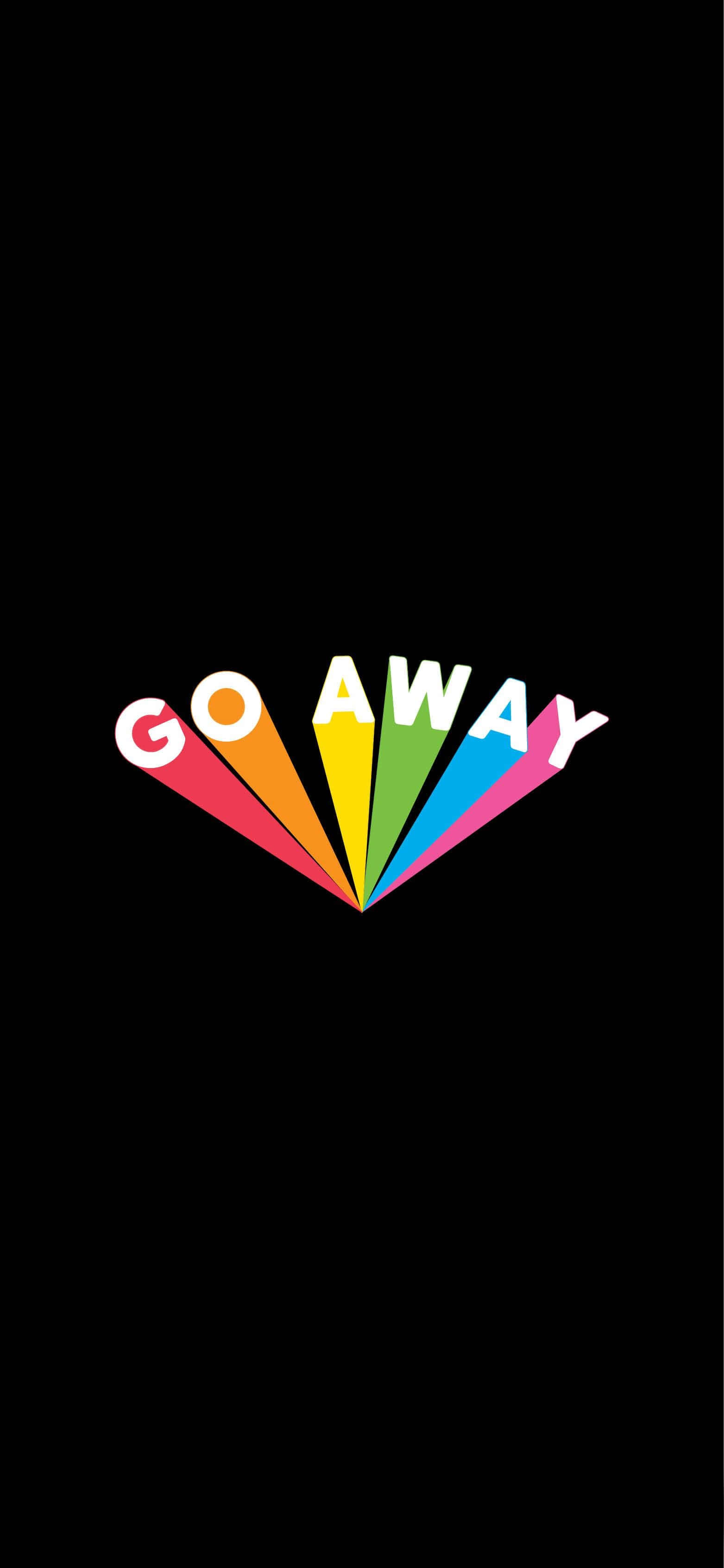 「Go Away」を表示する激しい虎 壁紙