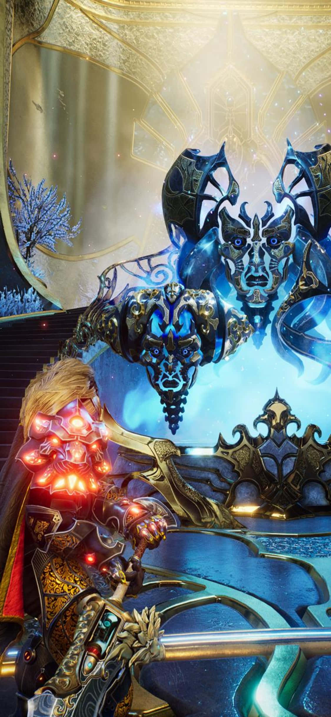 ゲーム『Godfall』のiPhone X用壁紙 セブンスサンクタム 壁紙
