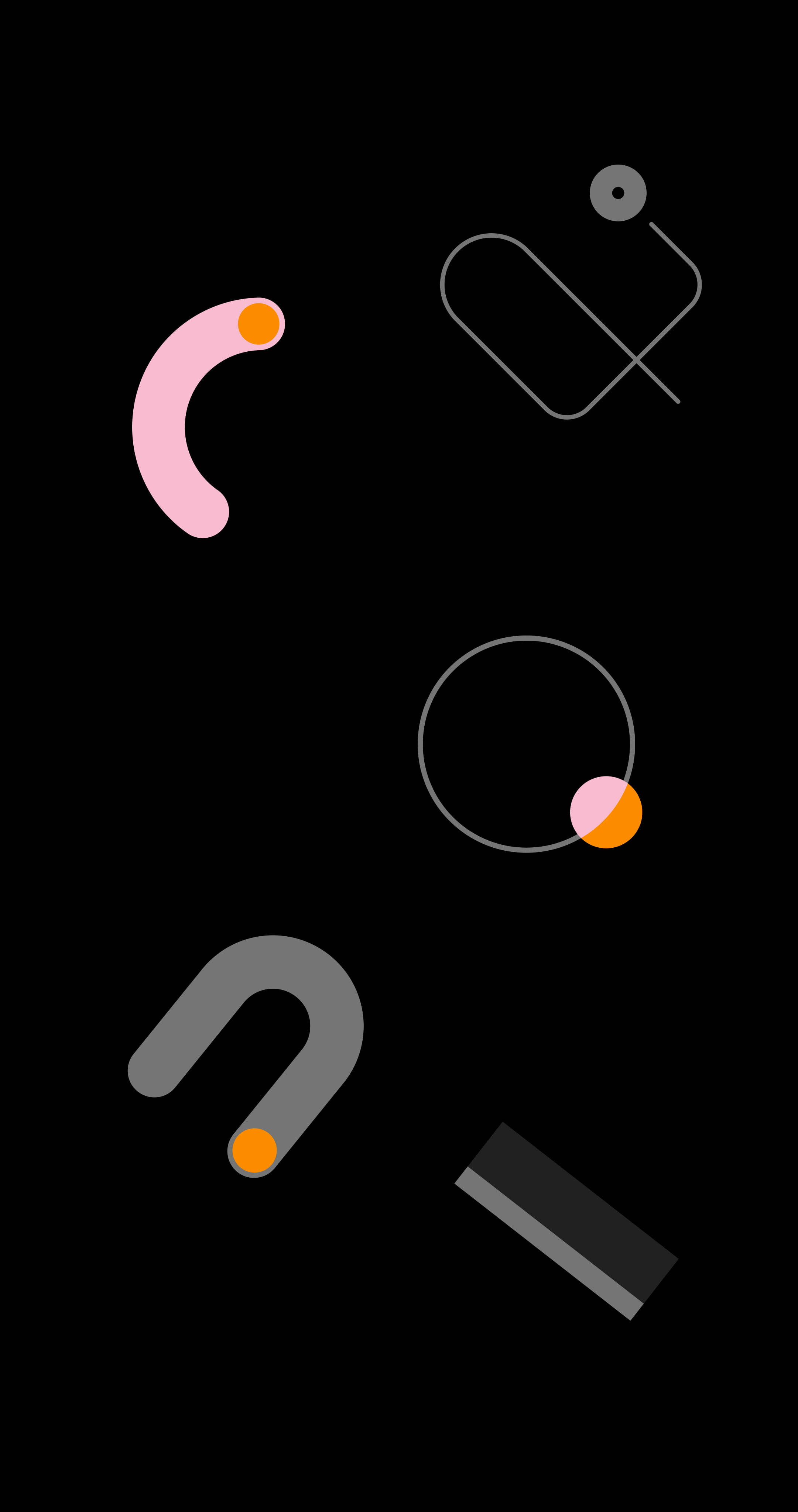 ブラックグラフィック Google Pixel 4 背景 壁紙