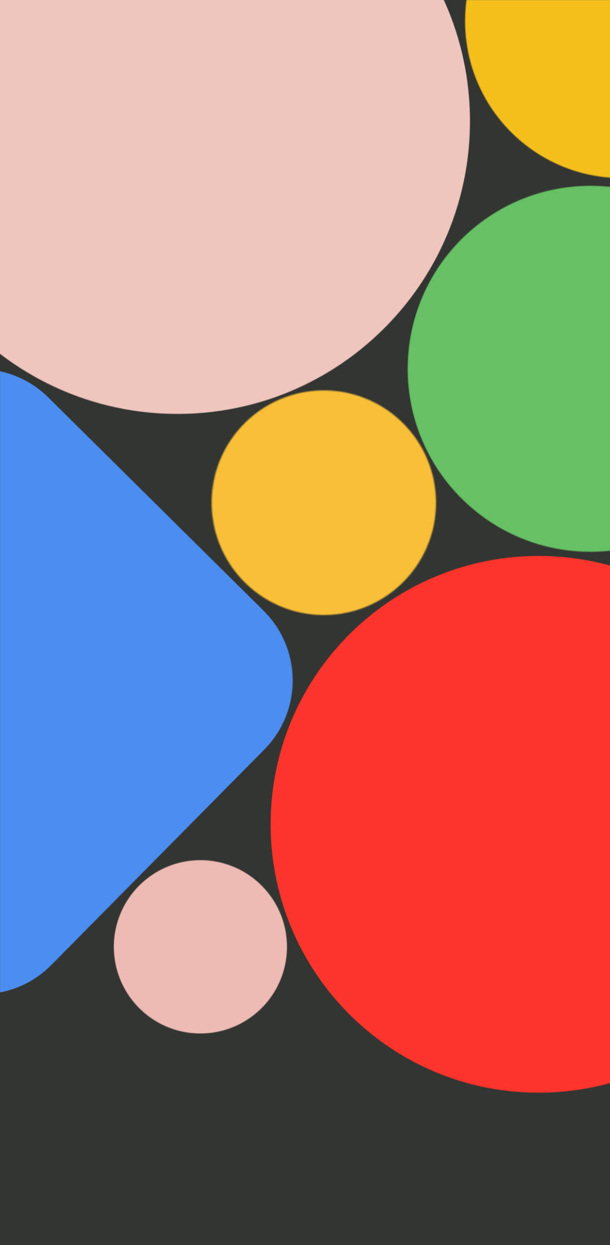 カラフルシェイプ Google Pixel 4 背景 壁紙