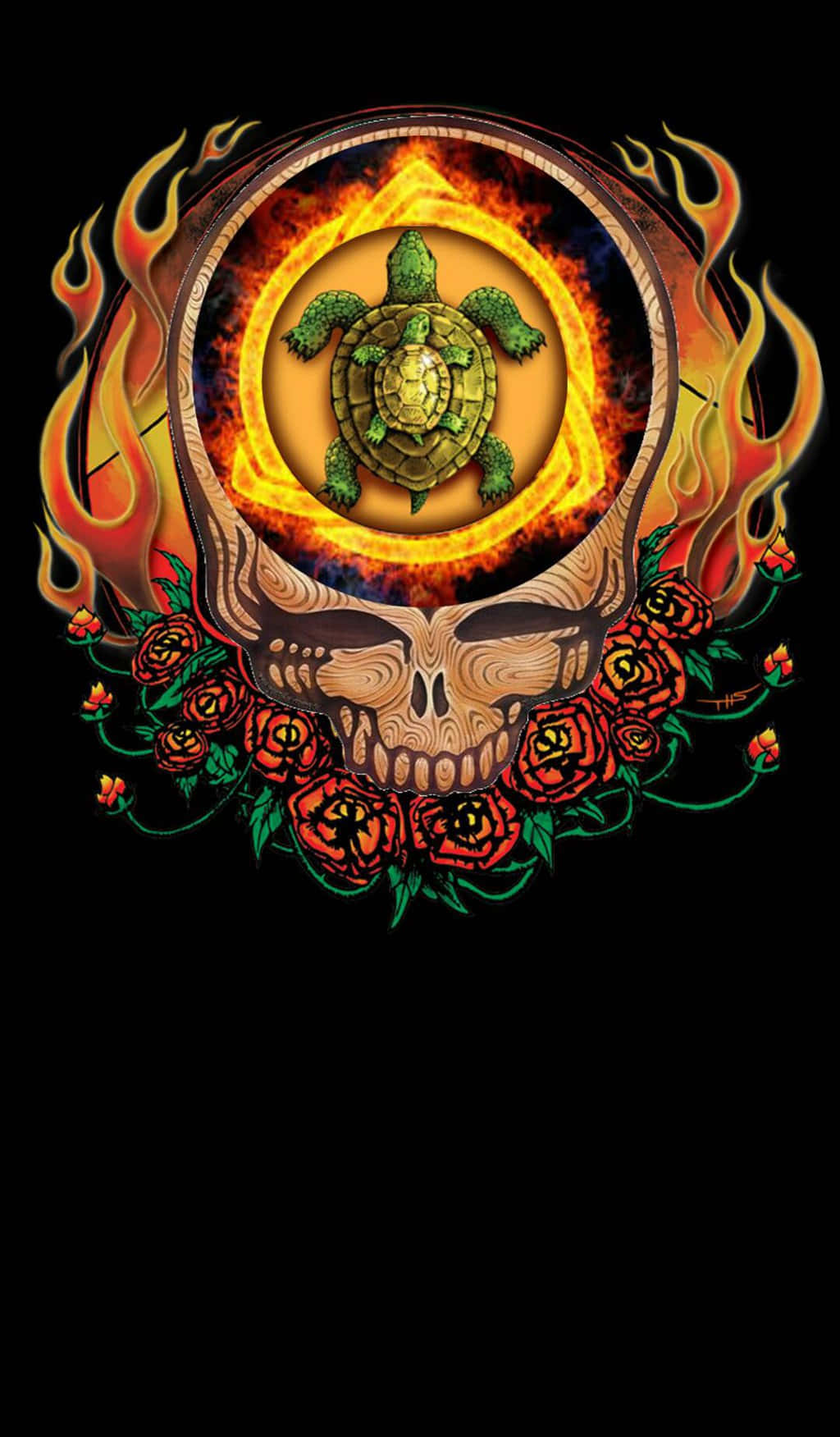 Grateful Dead Iphoneのドクロとカメ 壁紙
