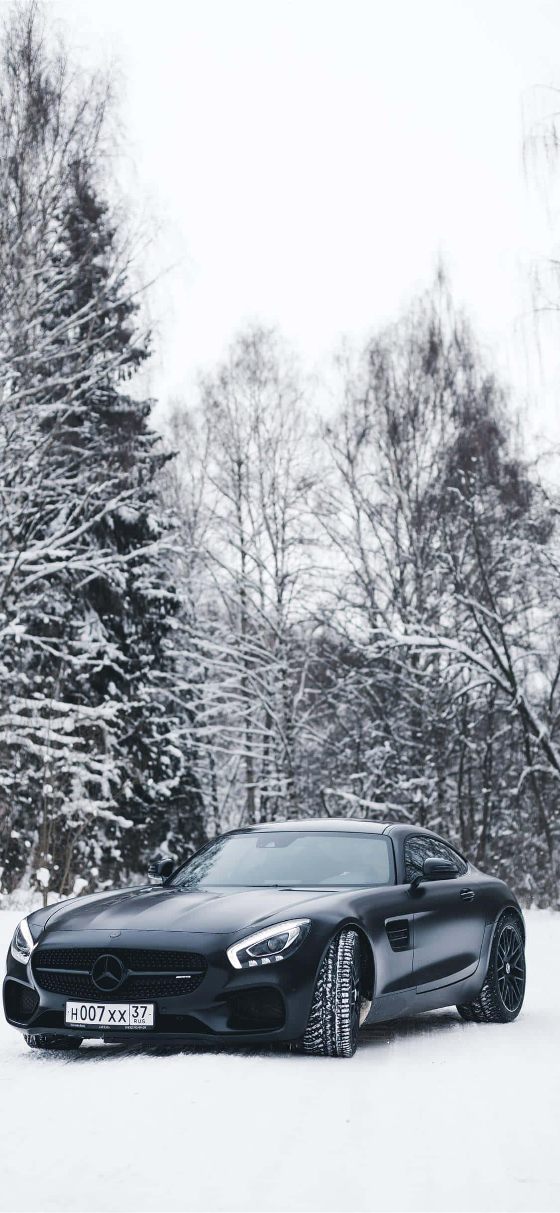 スノーウィーブラック GT iPhone Xs メルセデス AMG 背景 壁紙