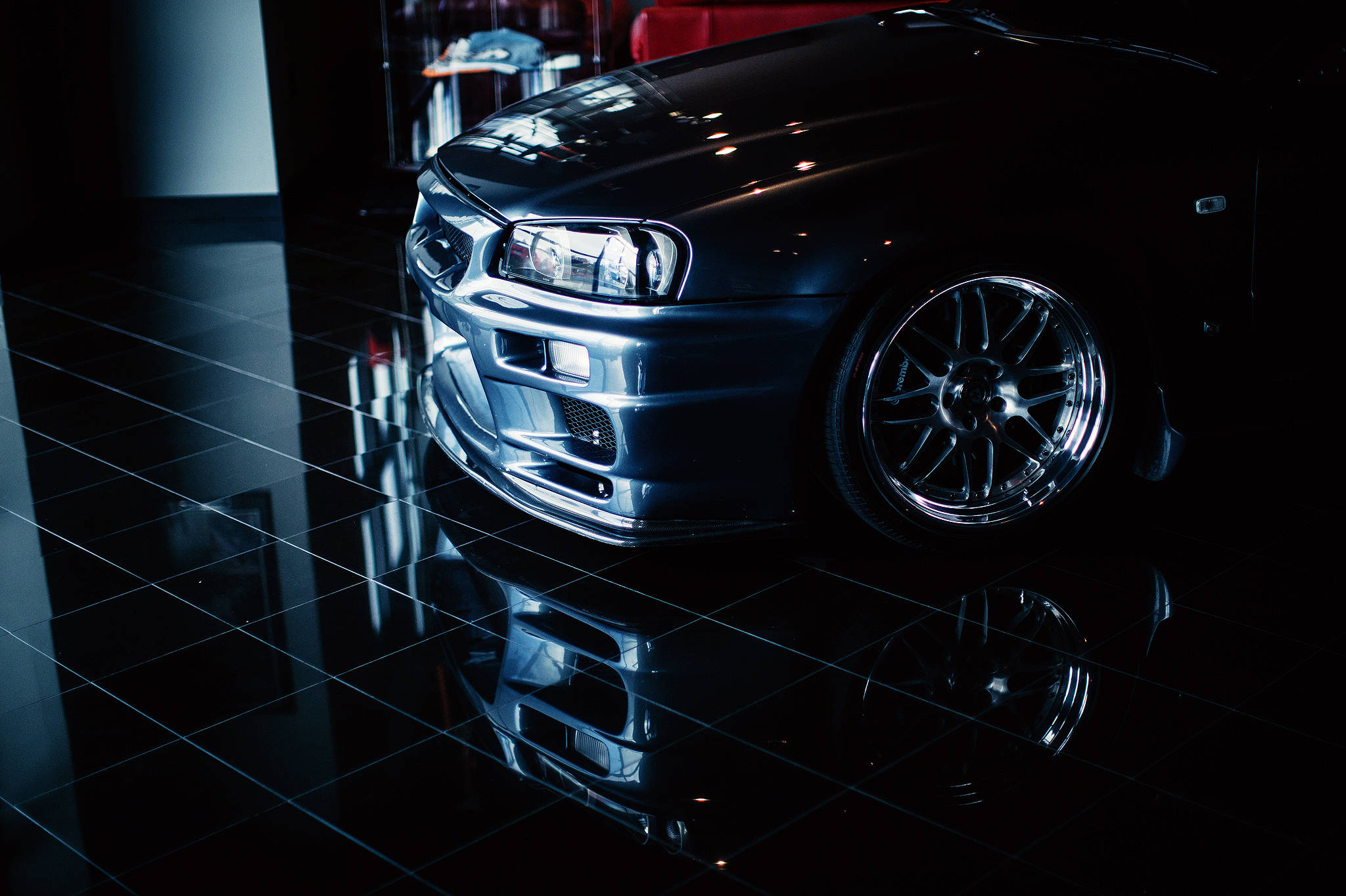 日産スカイラインGT-R R34 フロントフード 壁紙
