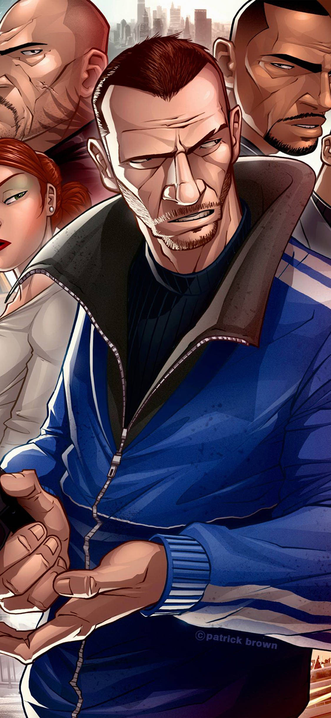 GTA 5のエキサイティングな仮想世界をiPhoneで探検しよう！ 壁紙