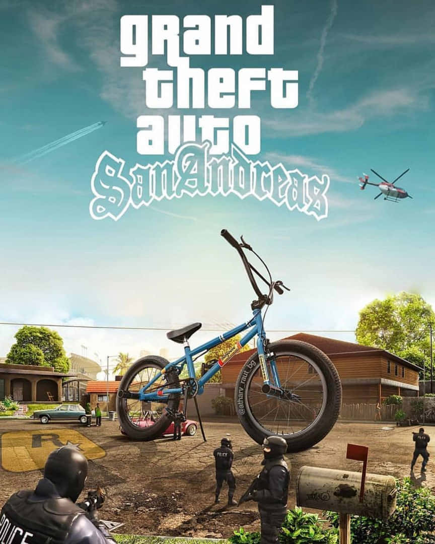 GTA背景 グランド・セフト・オート・サンアンドレアス 大きなBMXバイク 壁紙