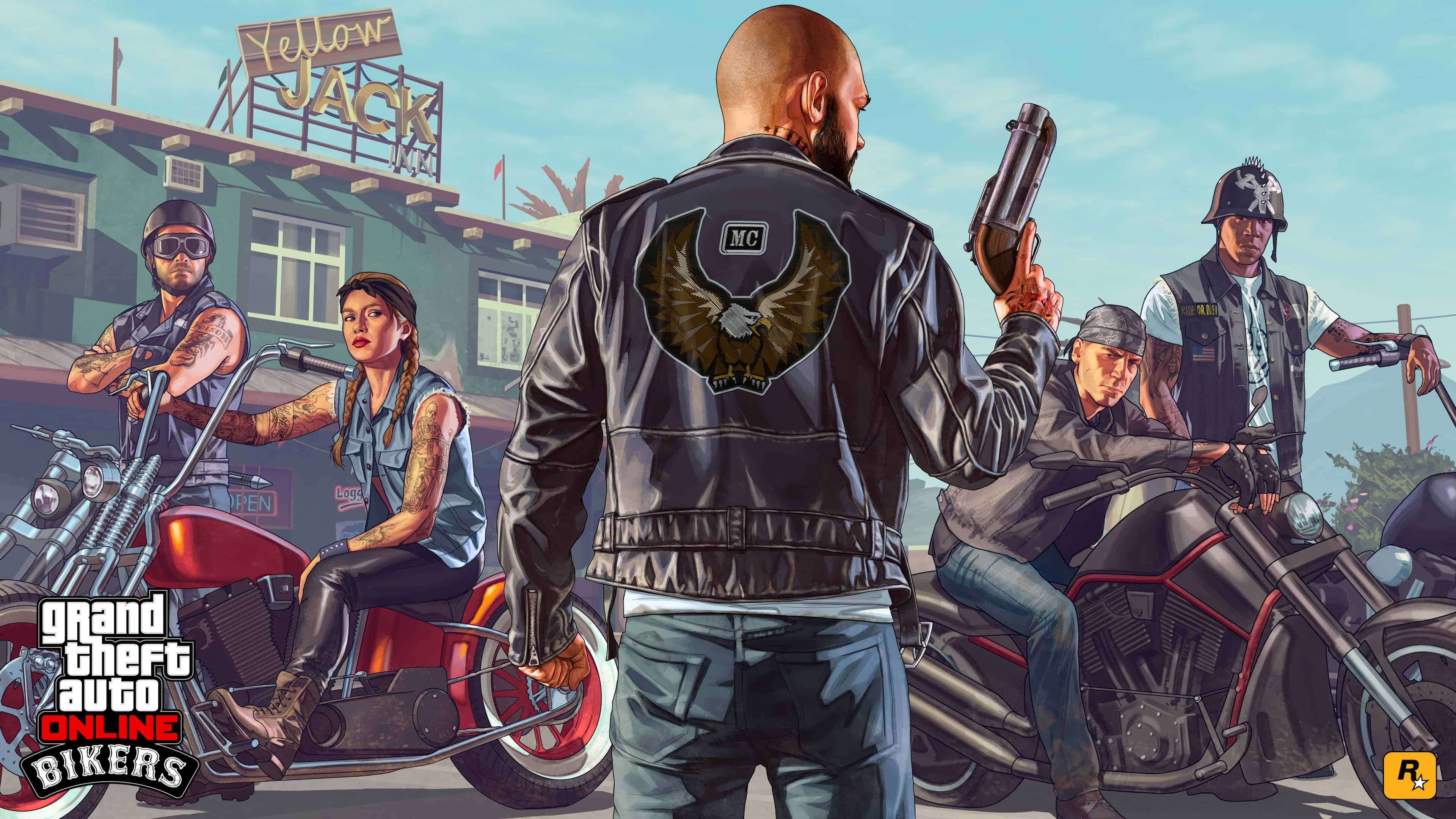 GTA背景 グランド・セフト・オート・オンライン バイカーズポスター 壁紙