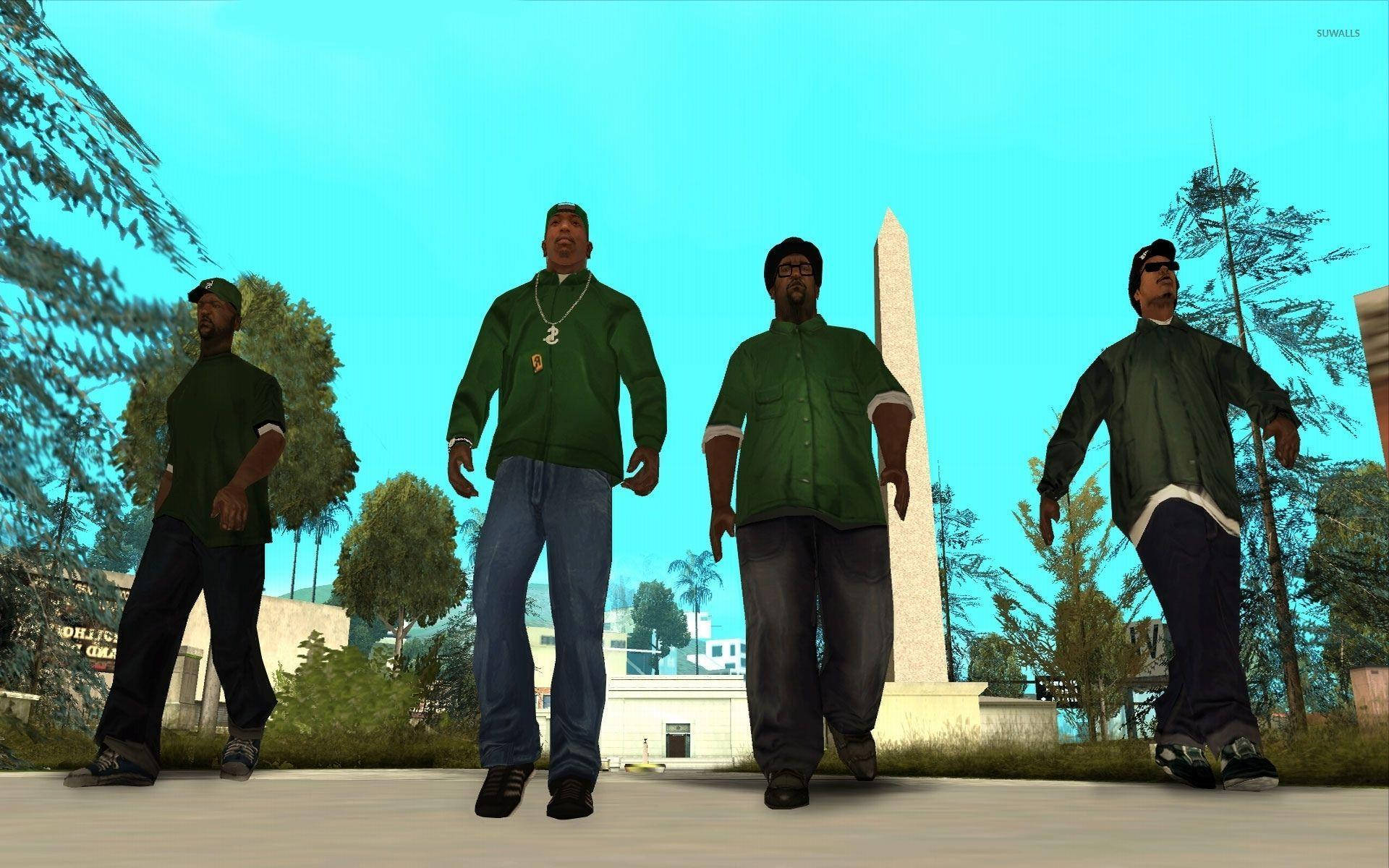 GTA SA 4K グローブストリートギャング 壁紙