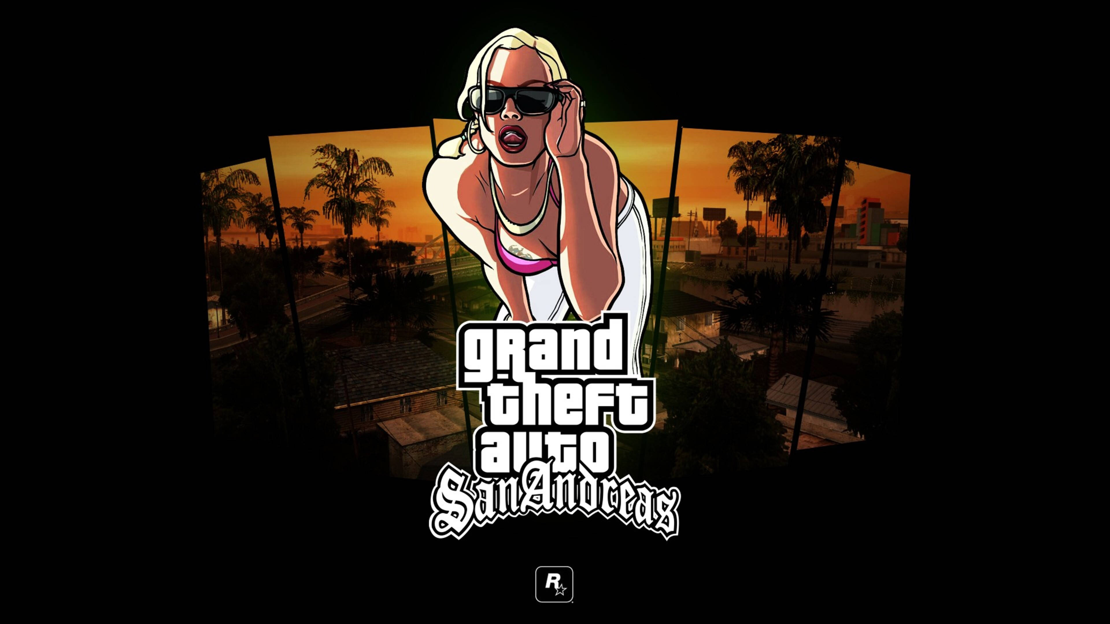 GTA SA 4K 女性ポスター 壁紙