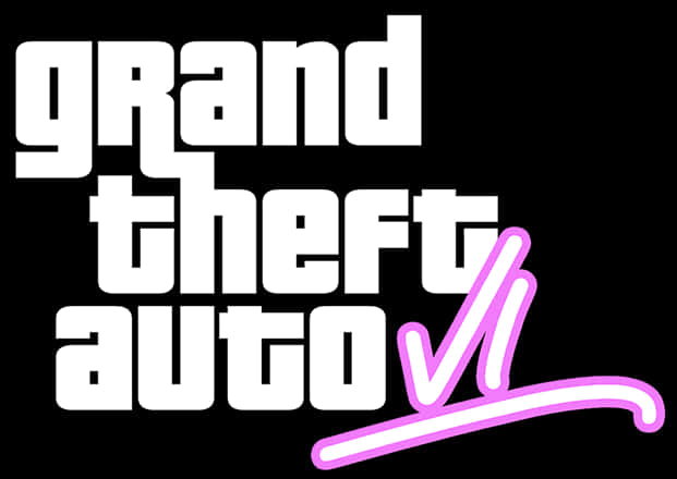 GTA VI ロゴ 黒背景 壁紙