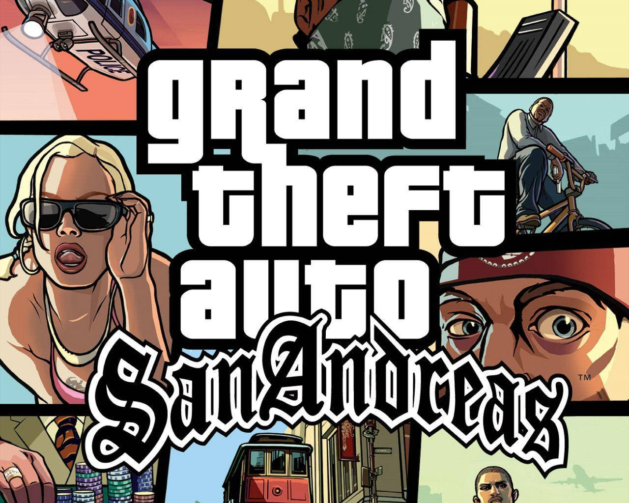 GTA サンアンドレアス クラシック タイトルシーン 壁紙