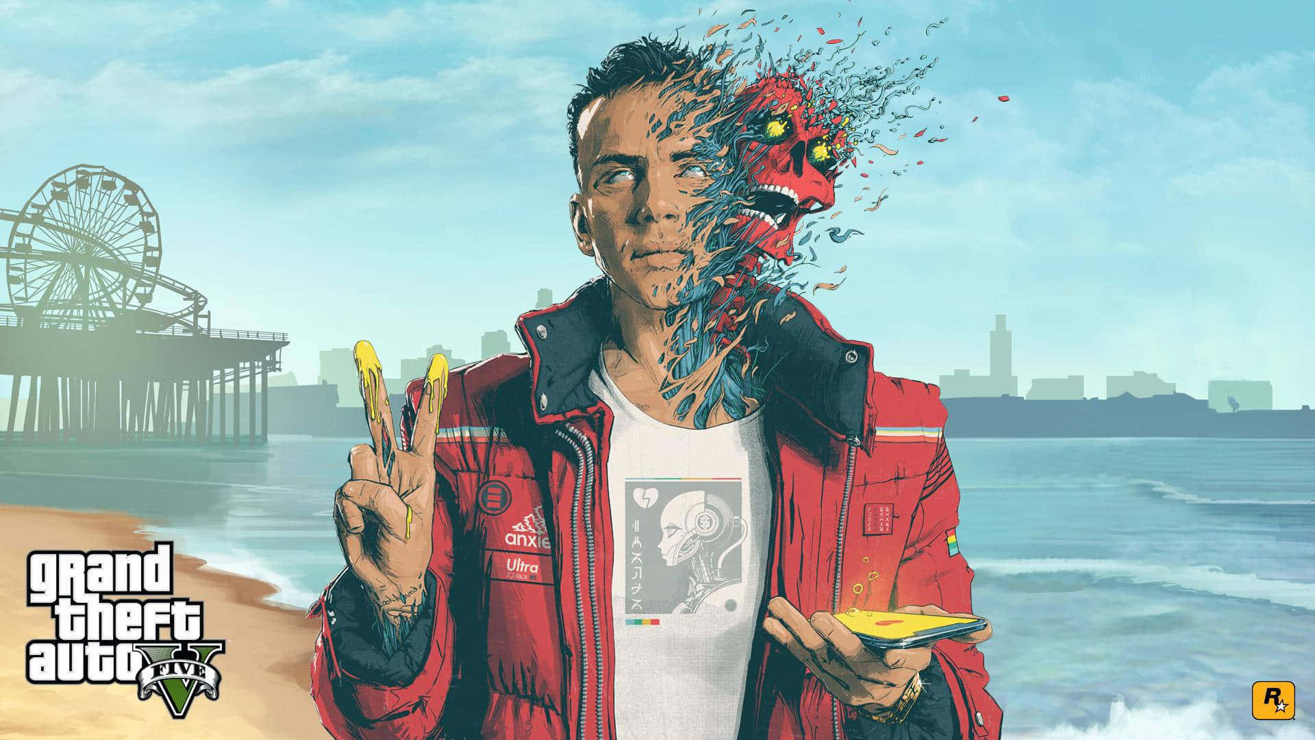 GTA背景 グランド・セフト・オート5 危険な男の告白 ローディング画面 壁紙