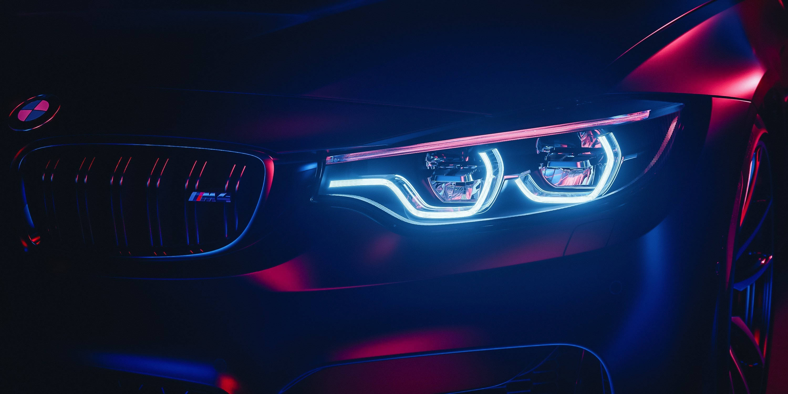 フルHD BMW M4 ヘッドライト 壁紙