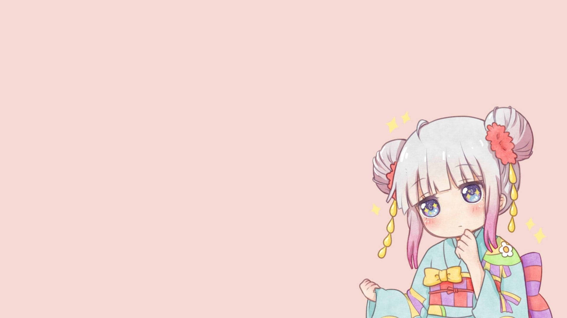 かわいいHD着物の女の子 壁紙