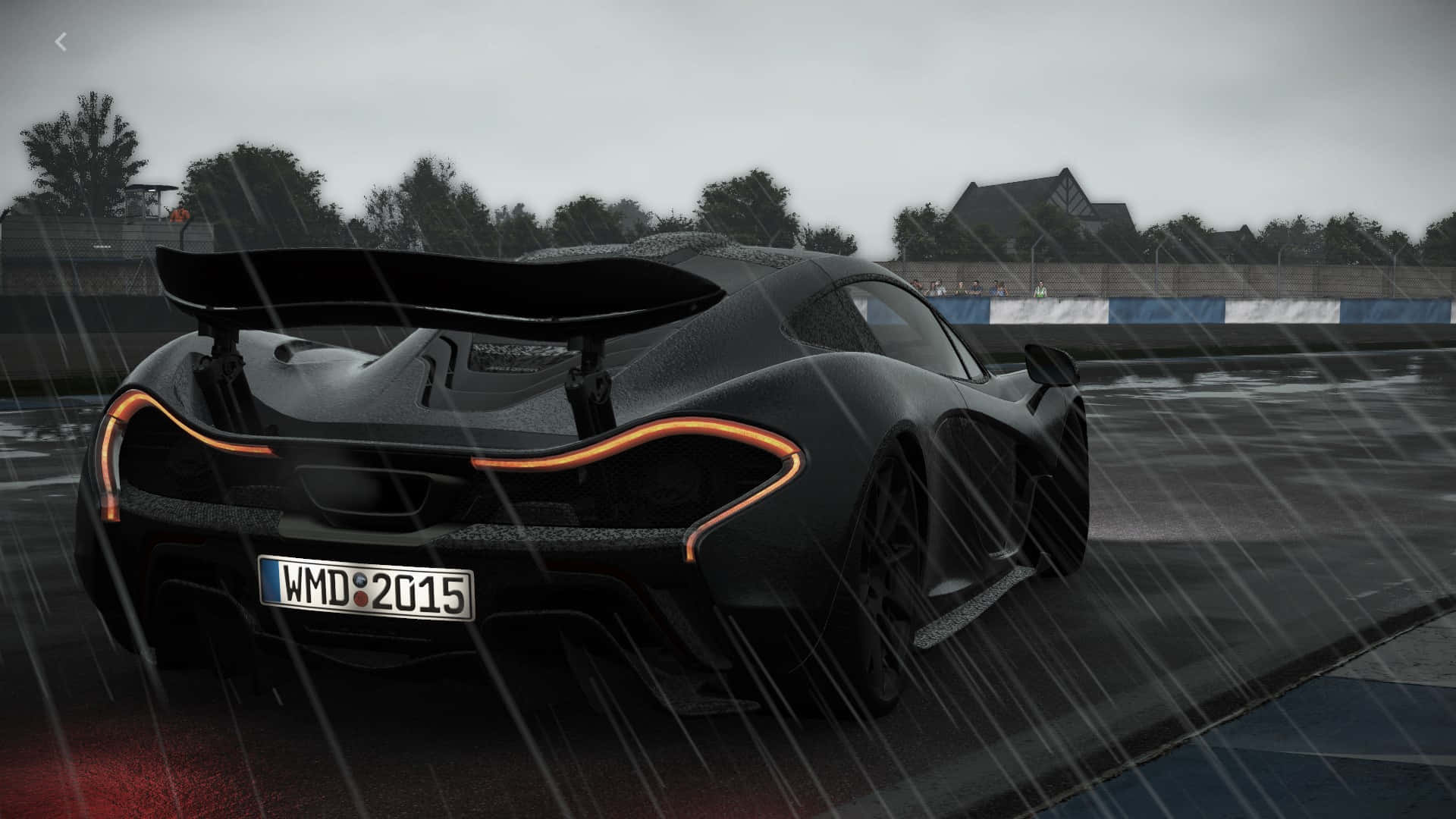 HD Project Cars 雨のマクラーレンP1背景 壁紙