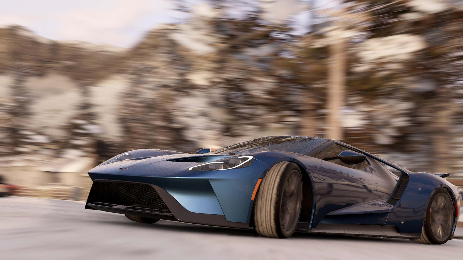 HD Project Cars ブルー フォードGT 背景 壁紙