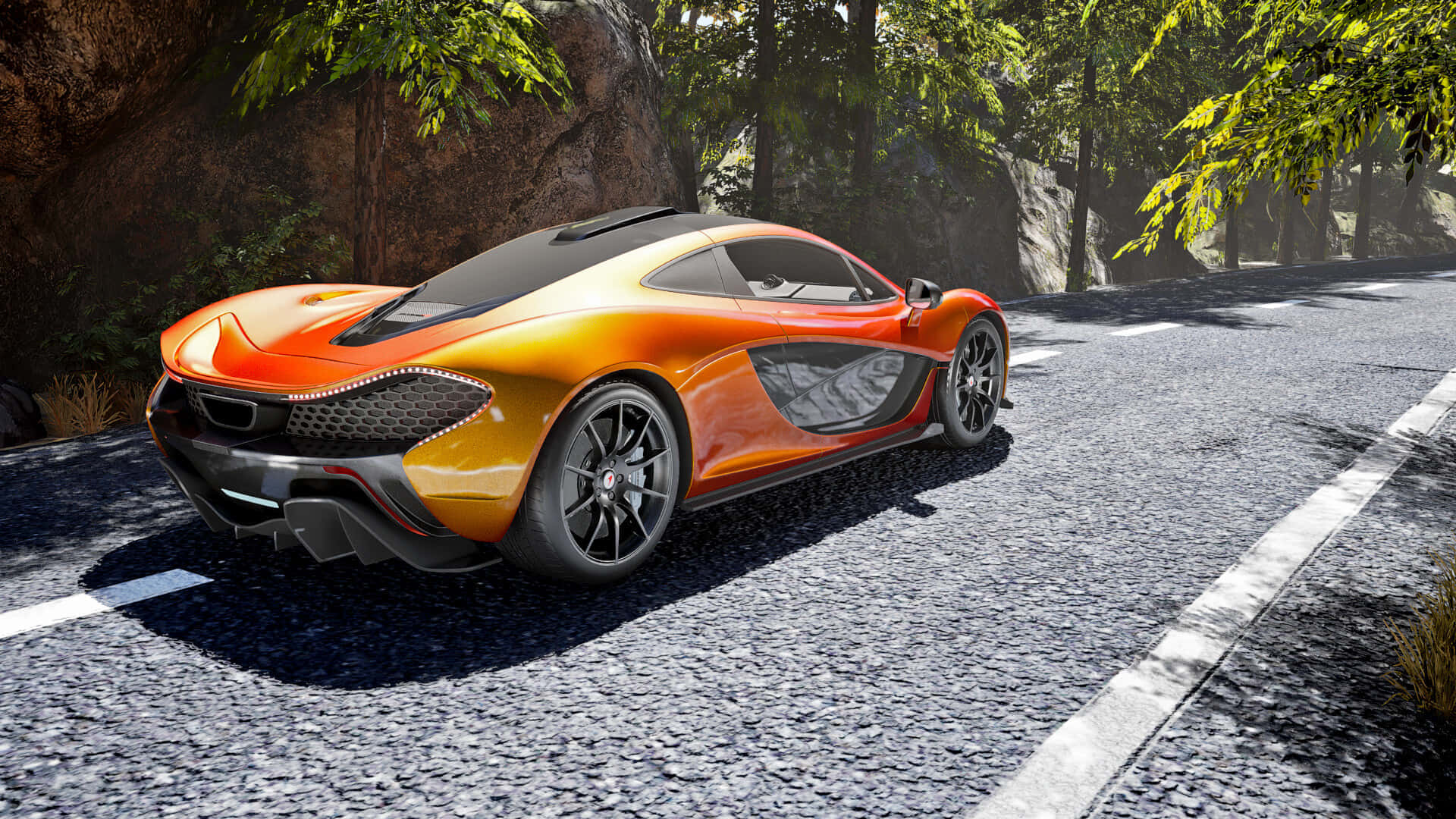 HD Project Cars マクラーレンP1 背景 壁紙