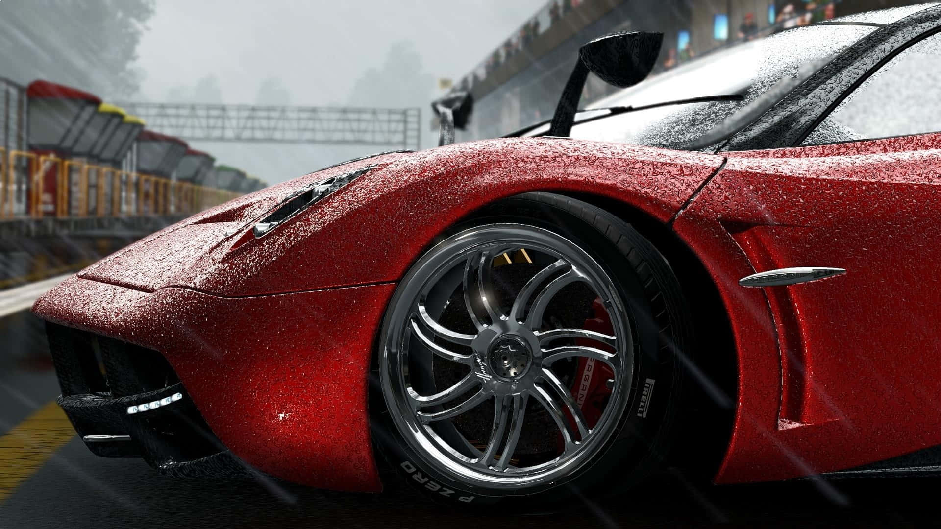 HD プロジェクトカーズ 赤いフォルツァ背景 壁紙