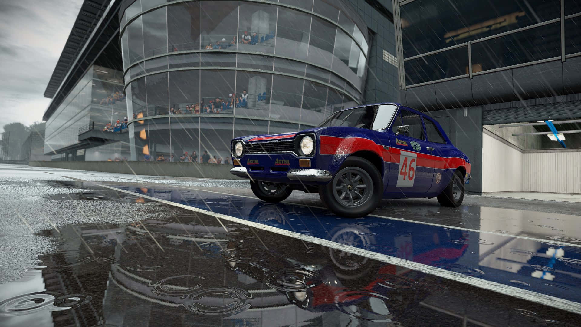 HDプロジェクトカーズ 青と赤の車の背景 壁紙