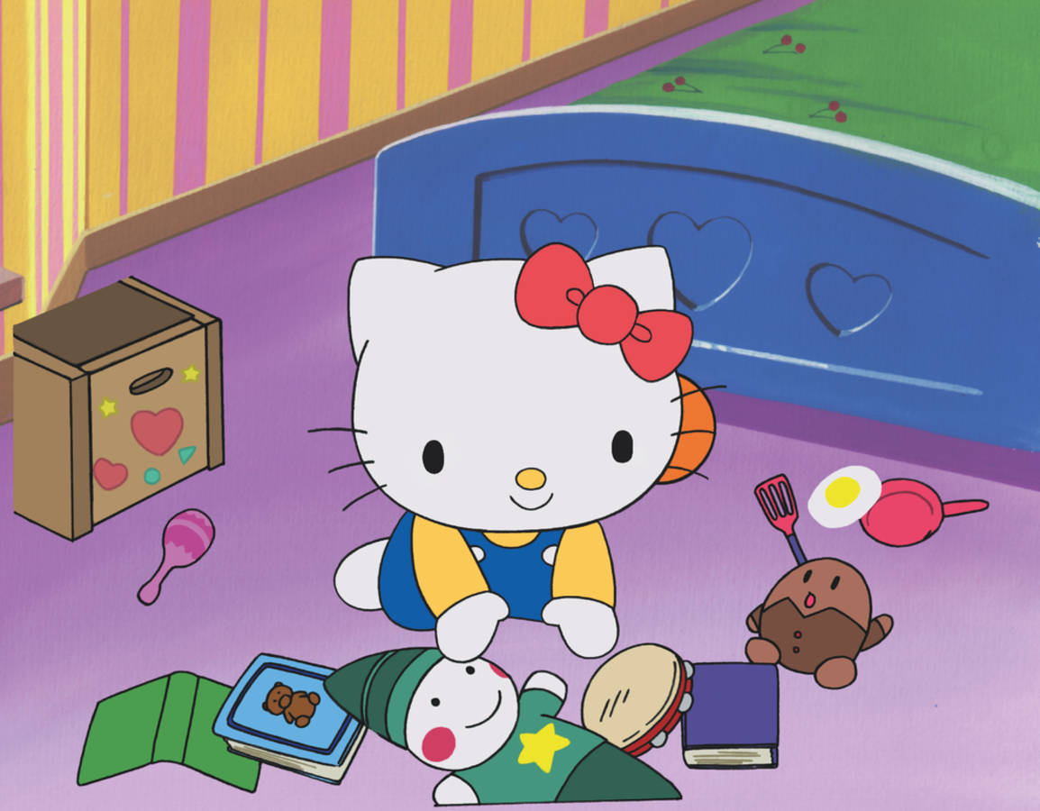 遊んでいるHello Kitty PFPのアニメ風スナップ 壁紙