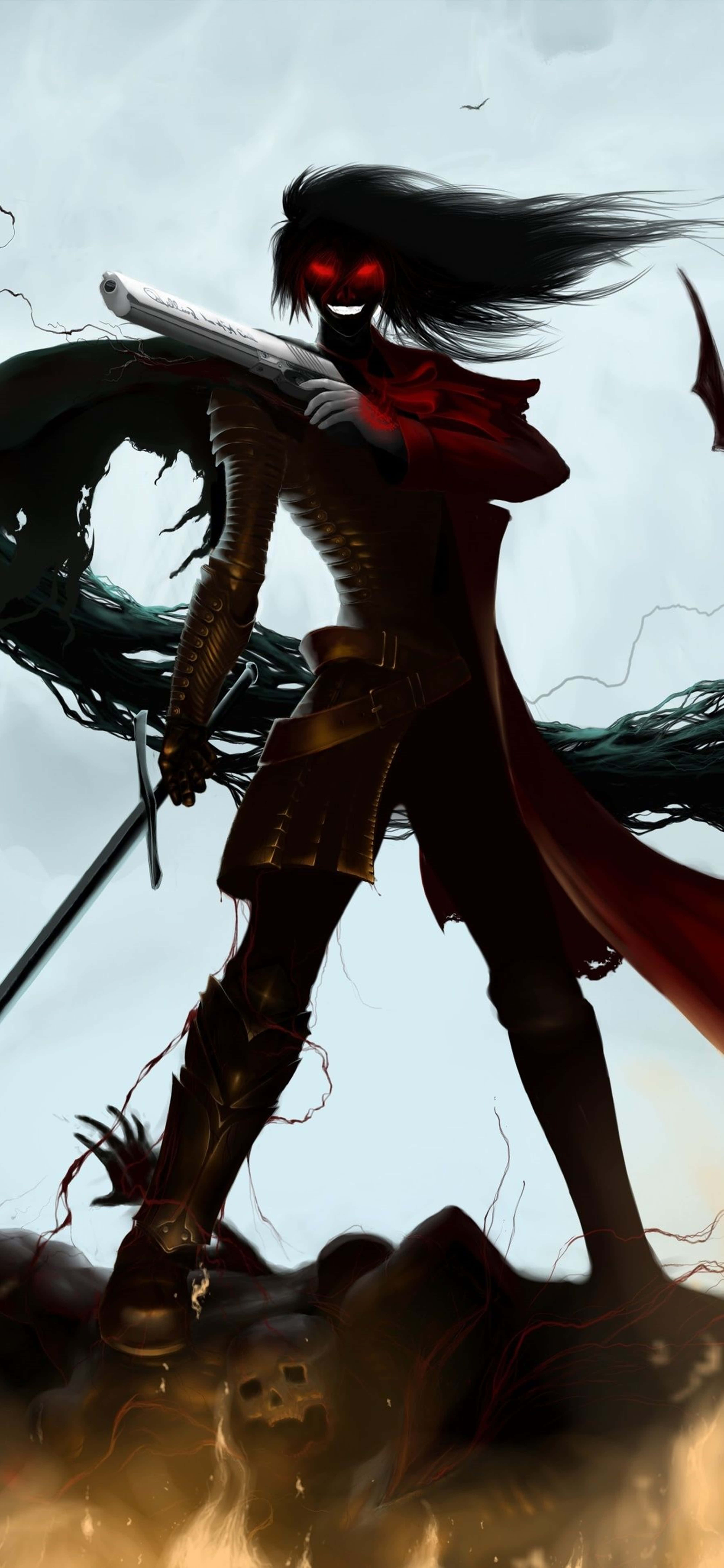 Hellsing Ultimate: 4K解像度の激しい対決 壁紙