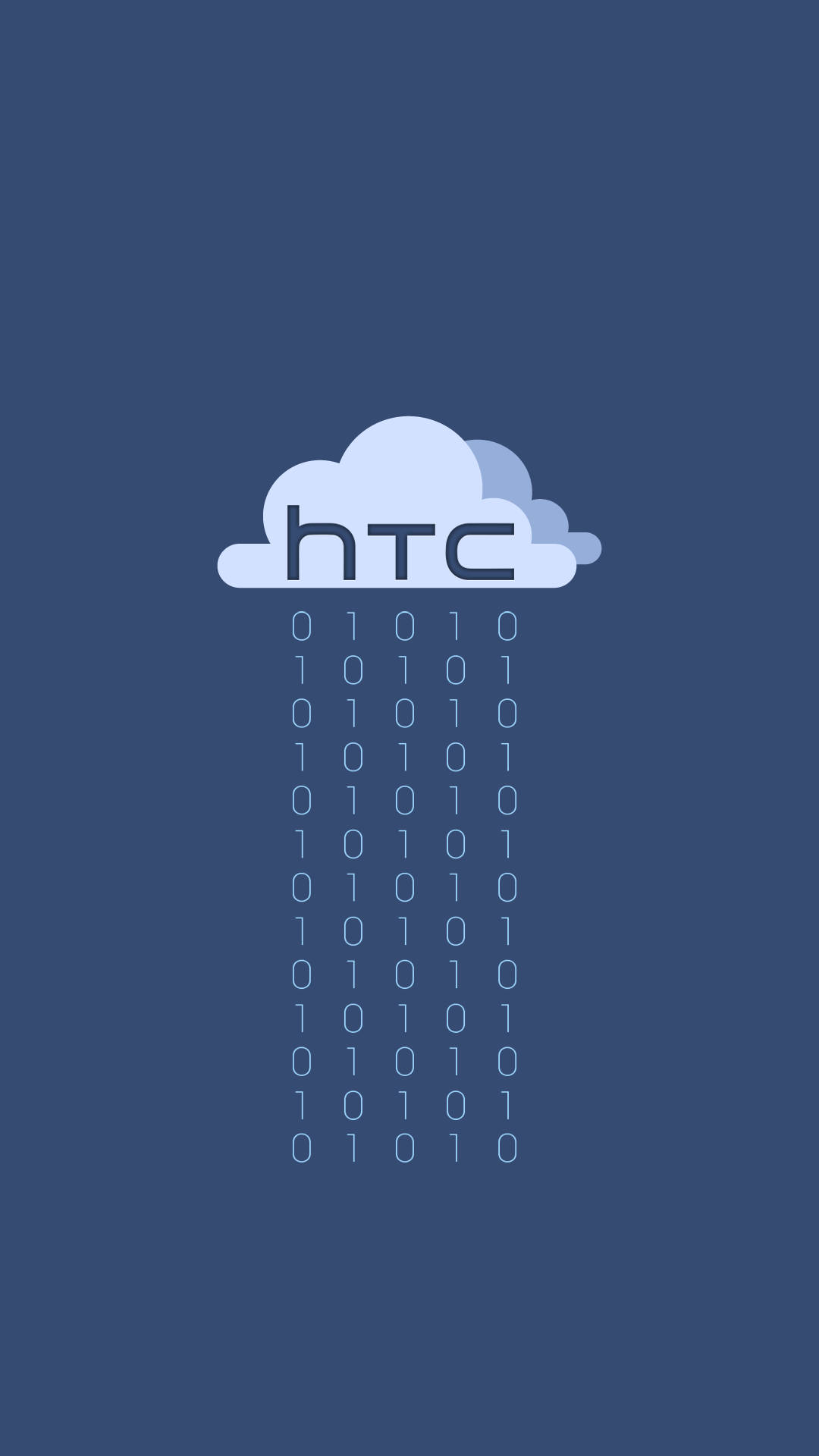 HTC グレーの雲 壁紙