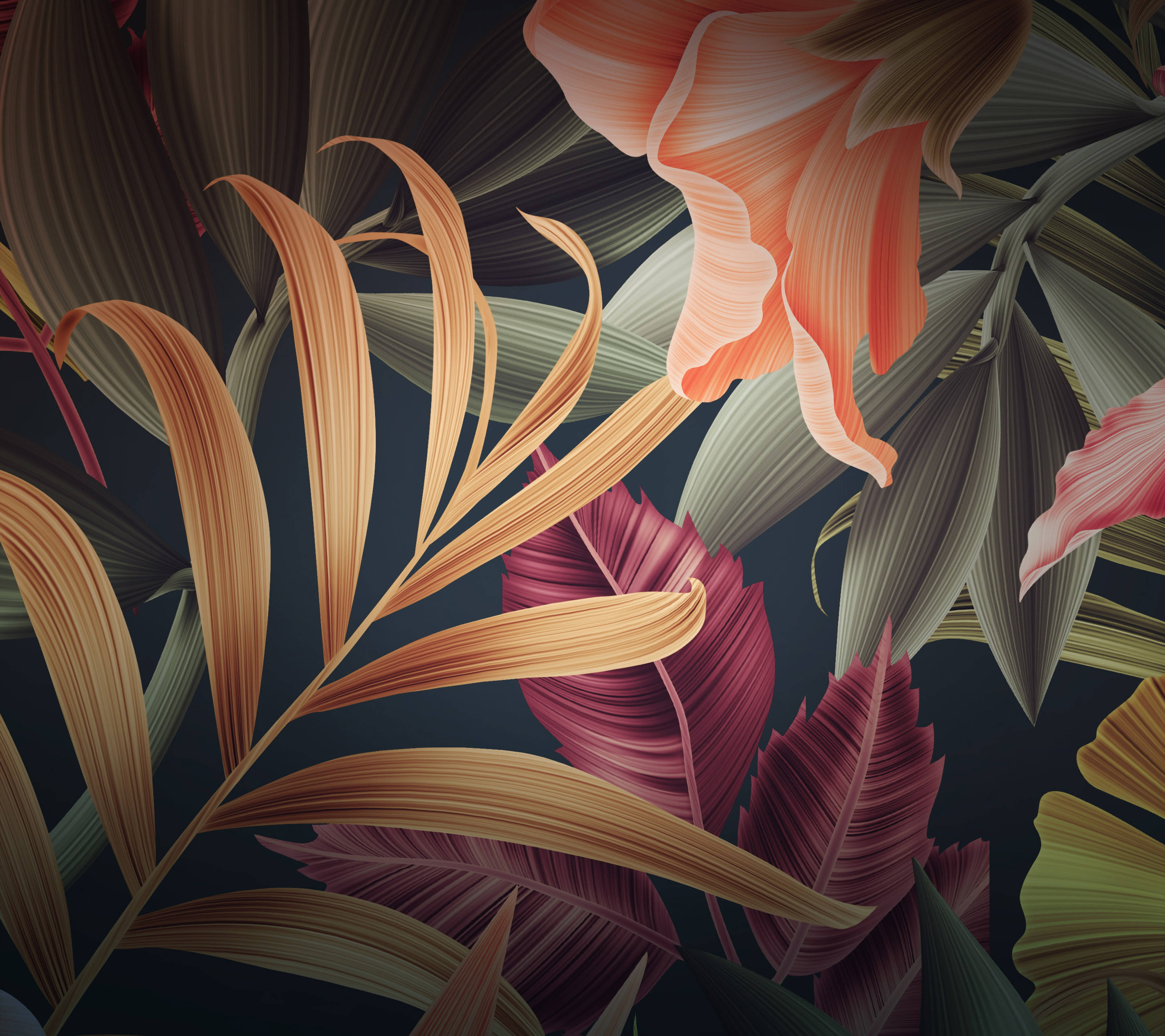 Huawei Aesthetic Leaves 壁紙