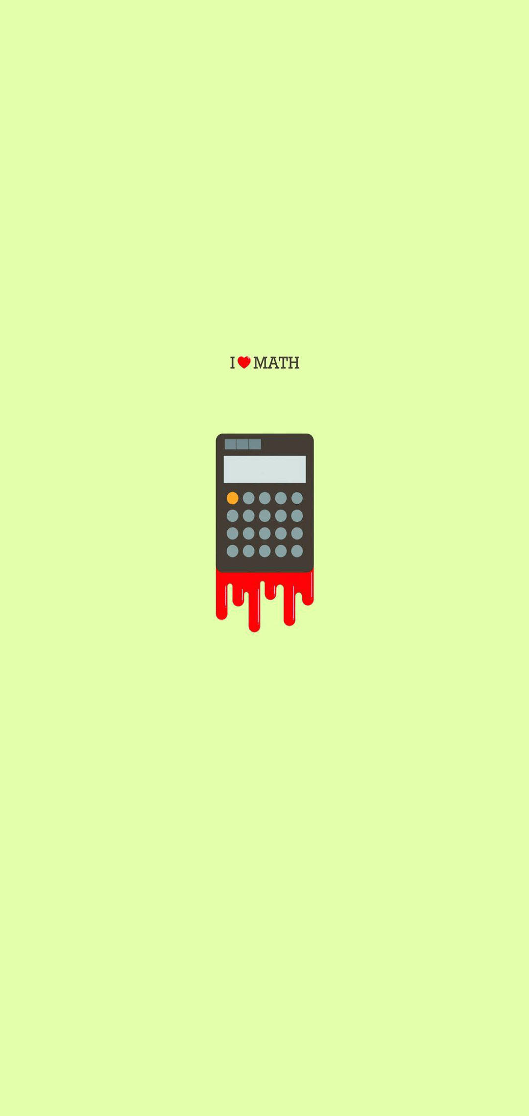 I Love Math ミニマル iPhone 壁紙