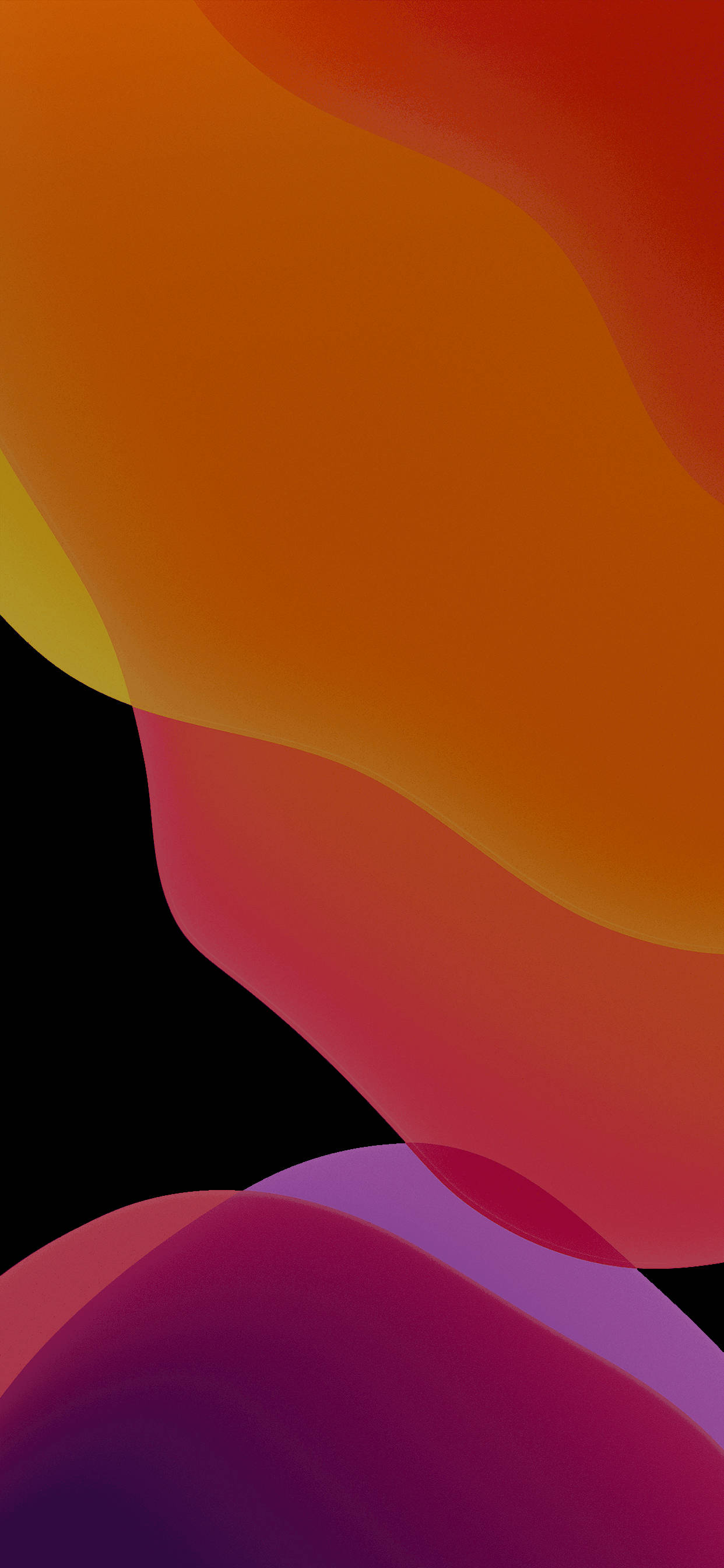 iOS 13 ダークオレンジ 壁紙