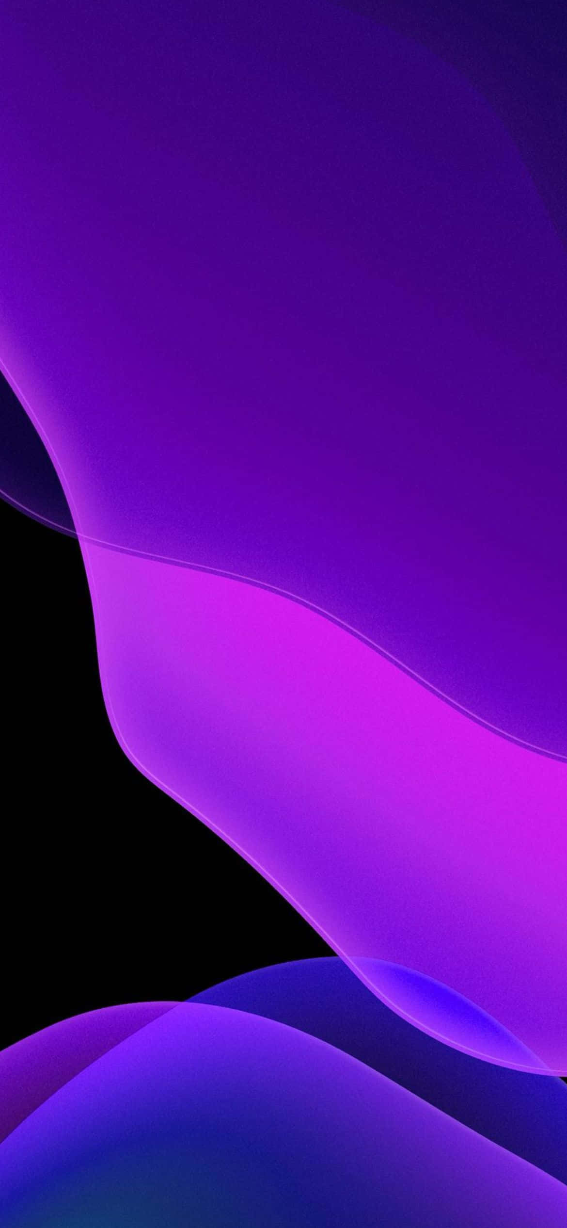 iOS 13 紫の色合い背景 壁紙