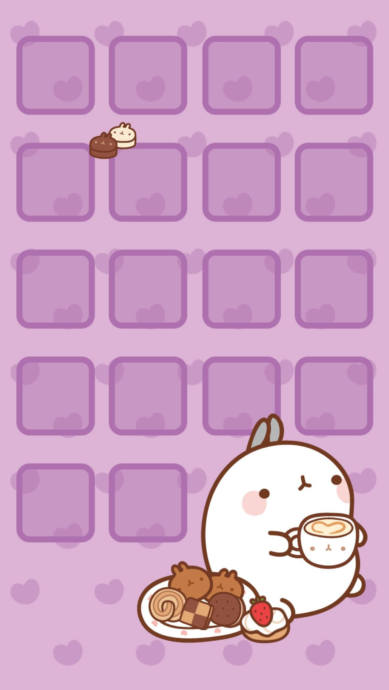 モランおやつタイム かわいいiPad 壁紙