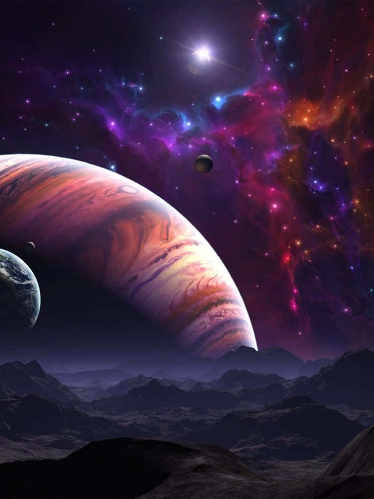 惑星と銀河の素晴らしいiPad壁紙 壁紙