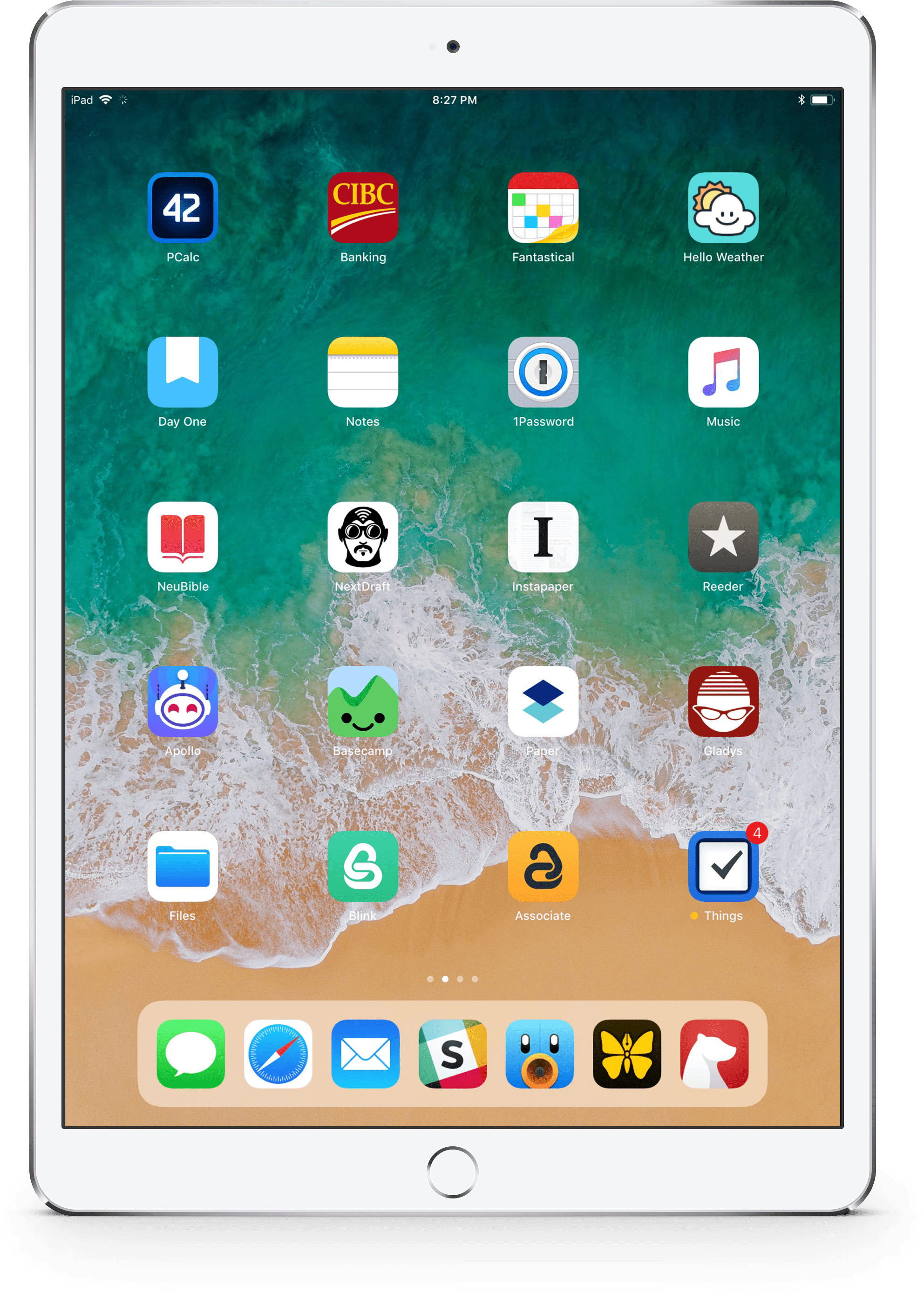iPad Pro ホーム画面表示 壁紙