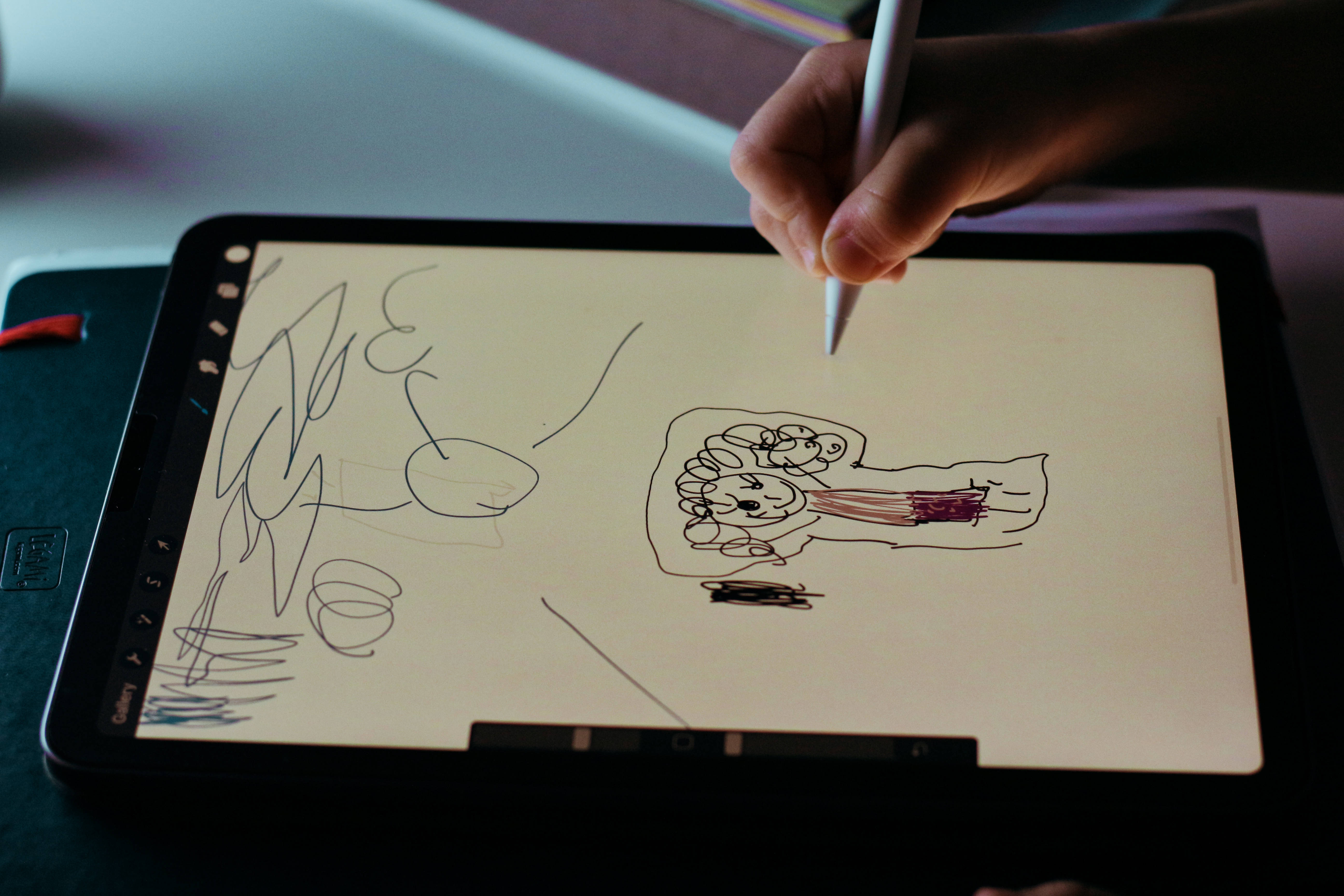 iPad Pro タブレット上の落書き 壁紙