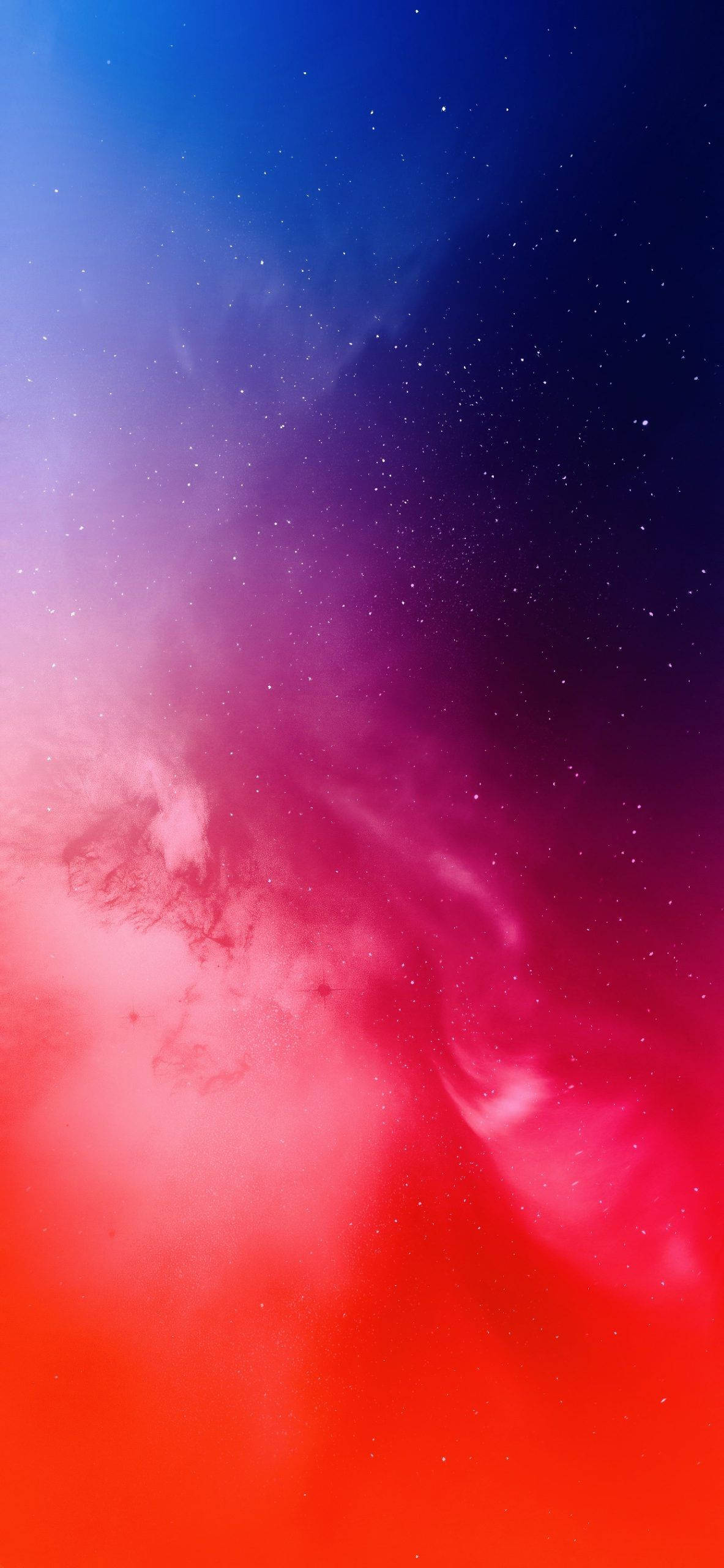 グラデーションレッドiPhone銀河の空 壁紙