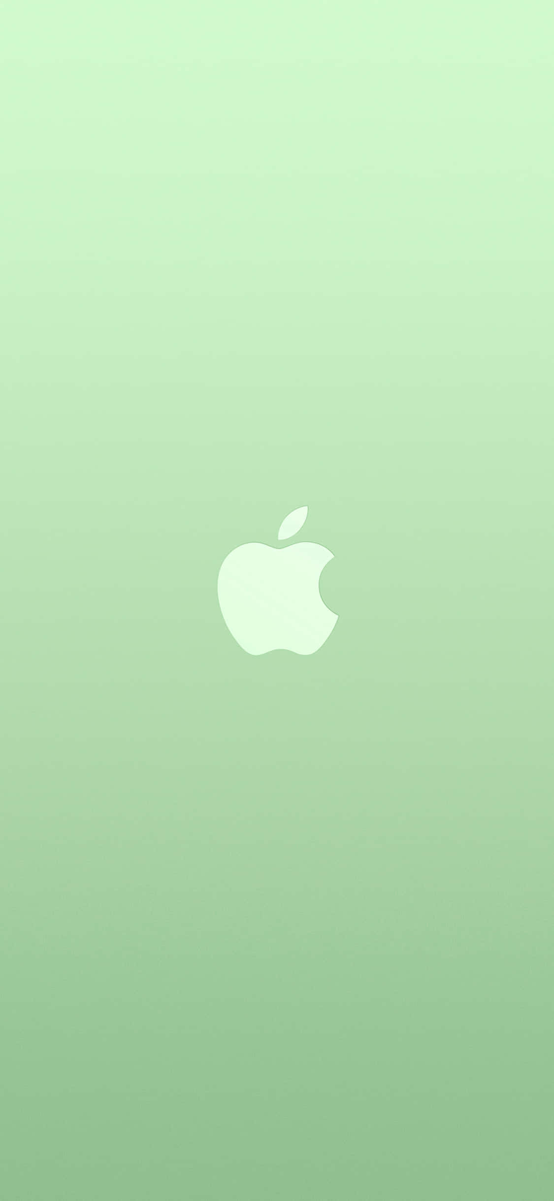iPhone 11 Appleロゴ グリーン背景 壁紙