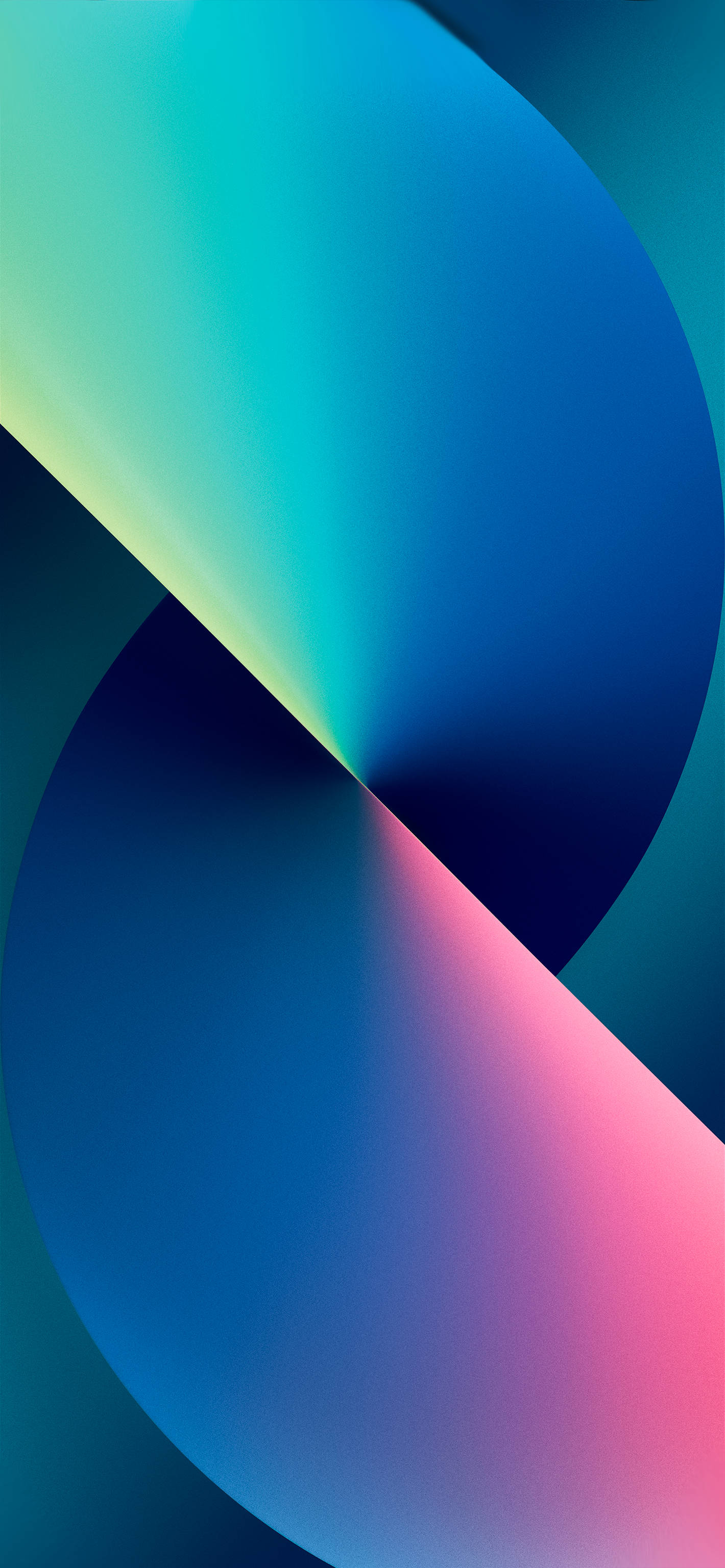ブルーピンクアート iPhone 13 Pro 壁紙