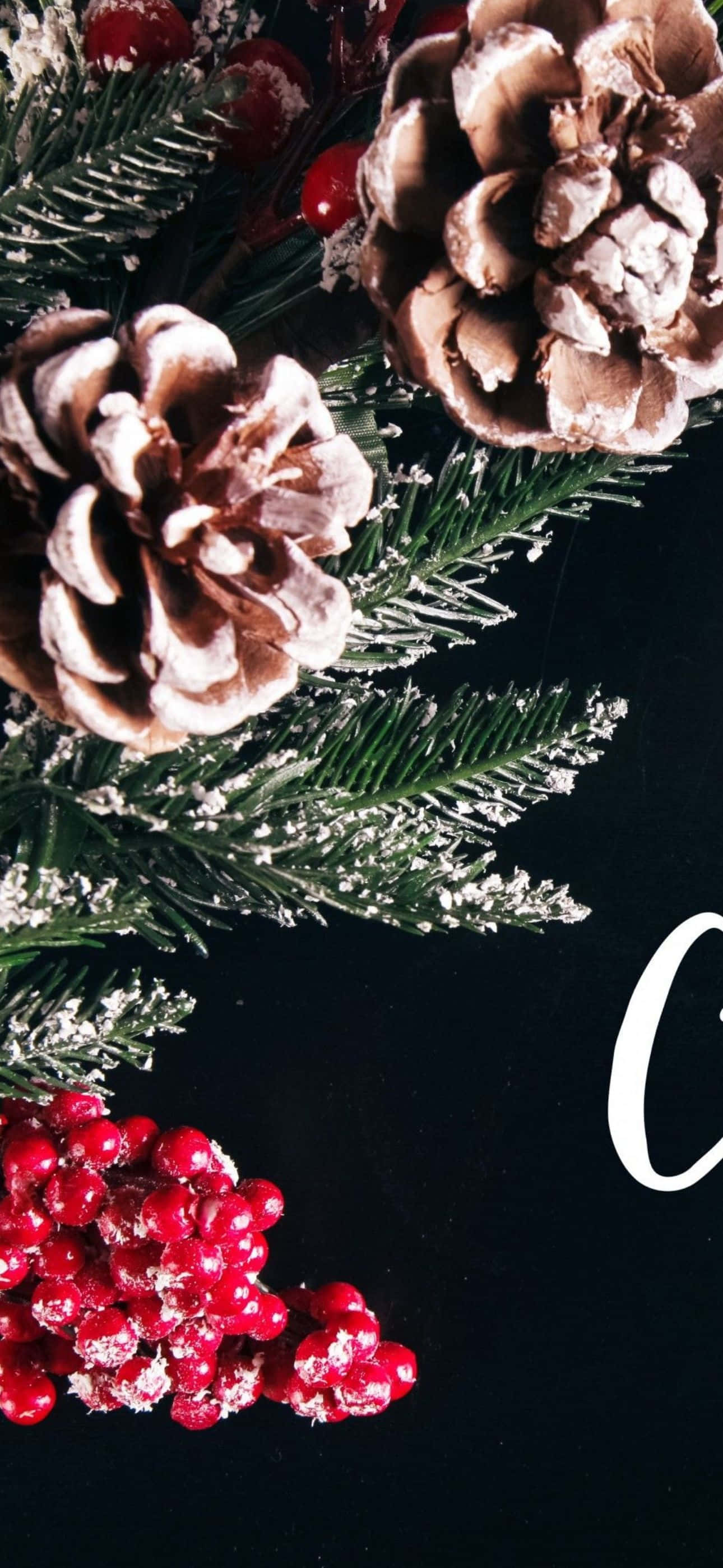 クリスマスシーズンを祝う魅力的なiPhone用背景 壁紙