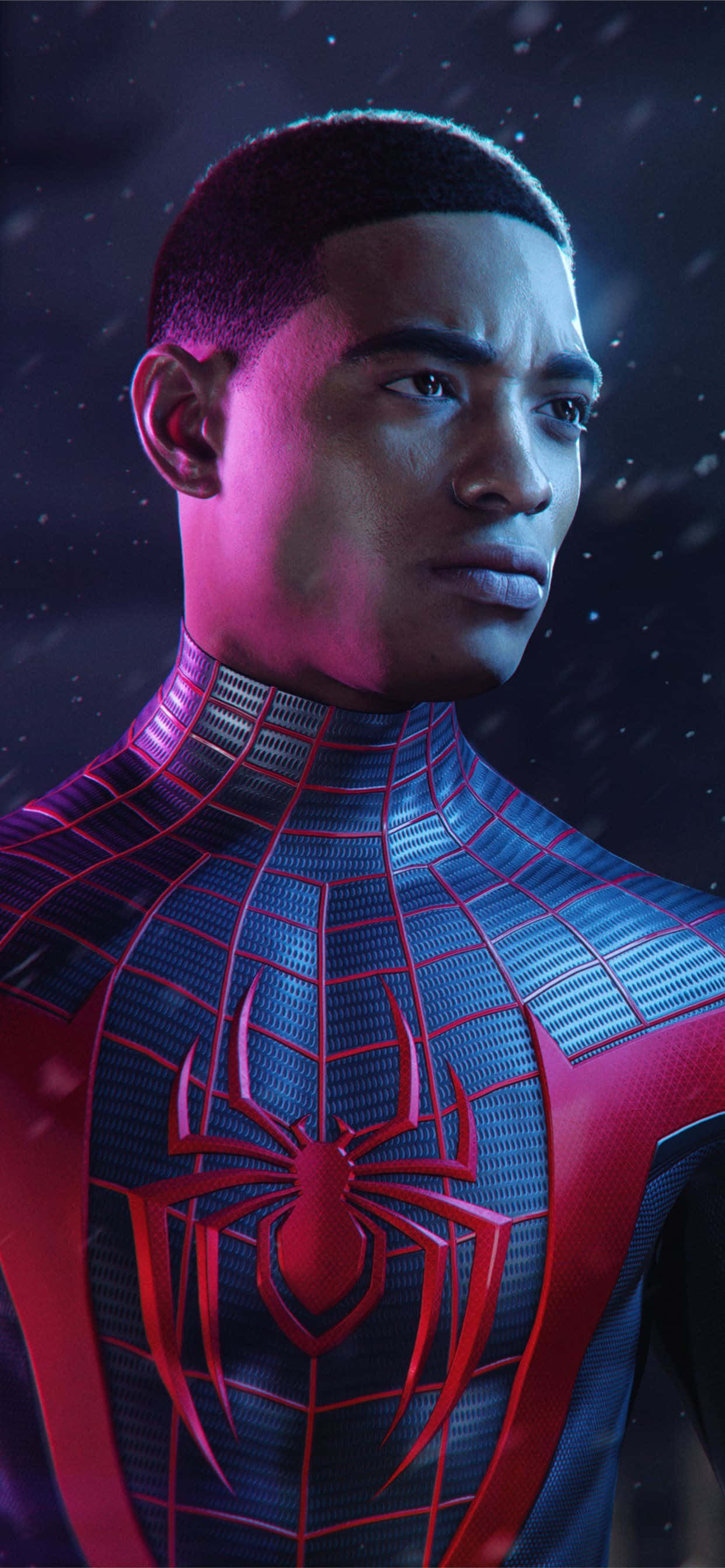 マーベルゲーム スパイダーマン マイルズ・モラレス iPhone 壁紙