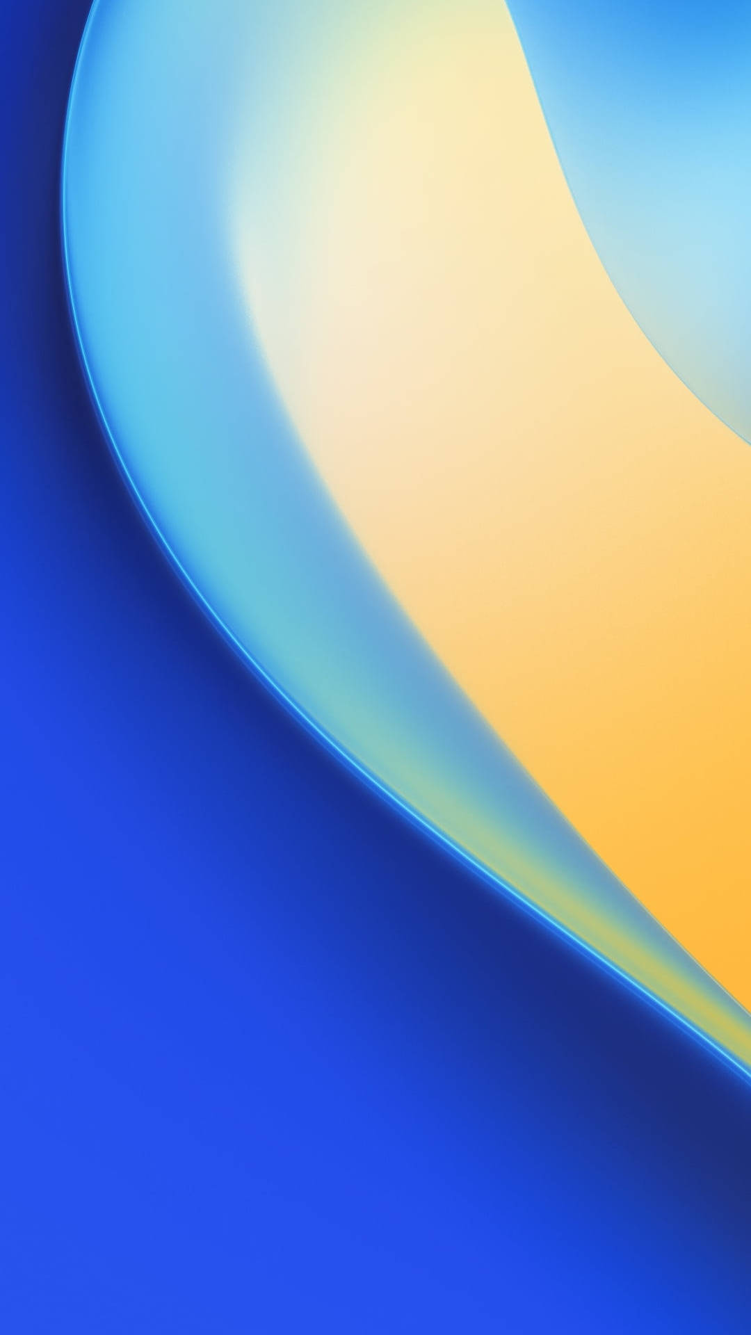 ブルーの曲線ライン iPhone 7 オリジナル 壁紙