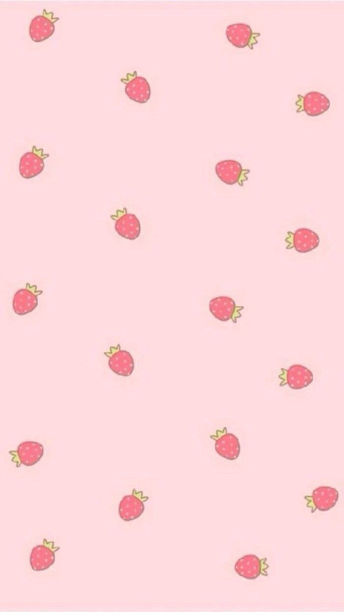 いちごの美しいiPhoneロック画面 壁紙