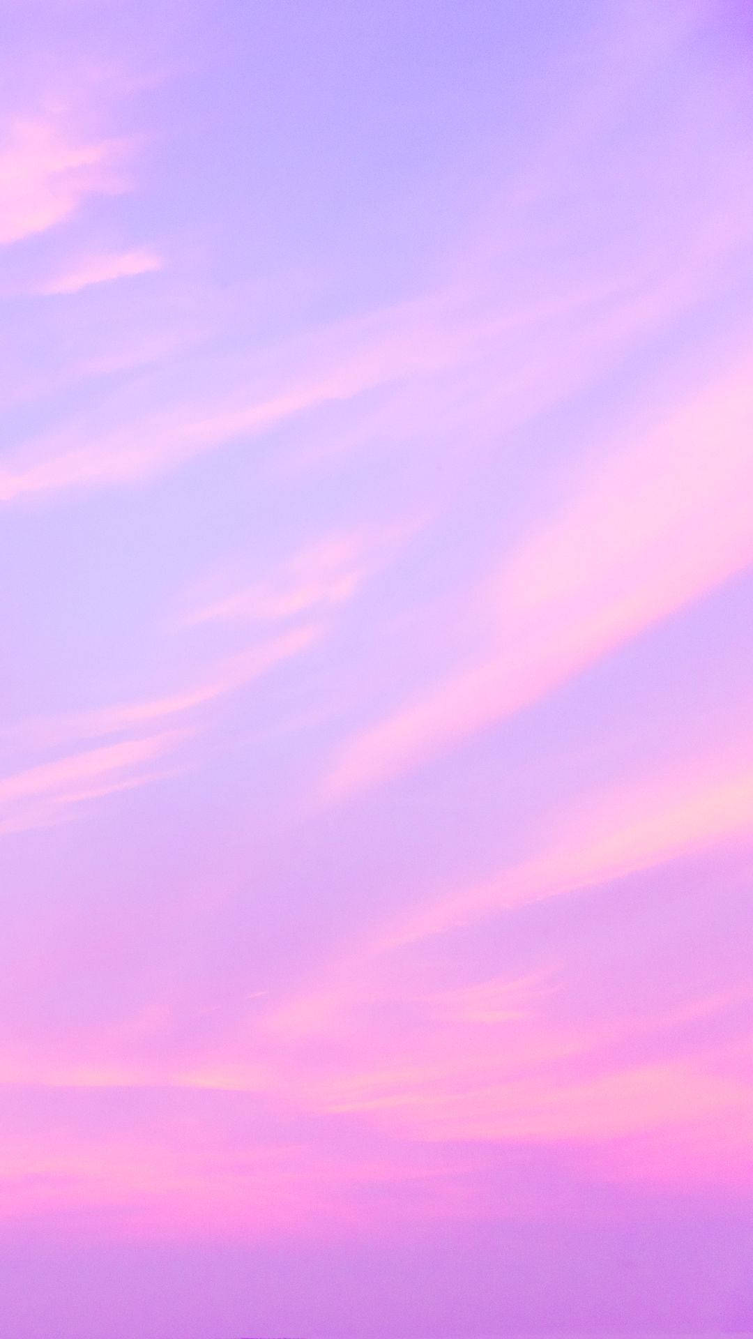 薄紫のiPhoneグラデーション空 壁紙