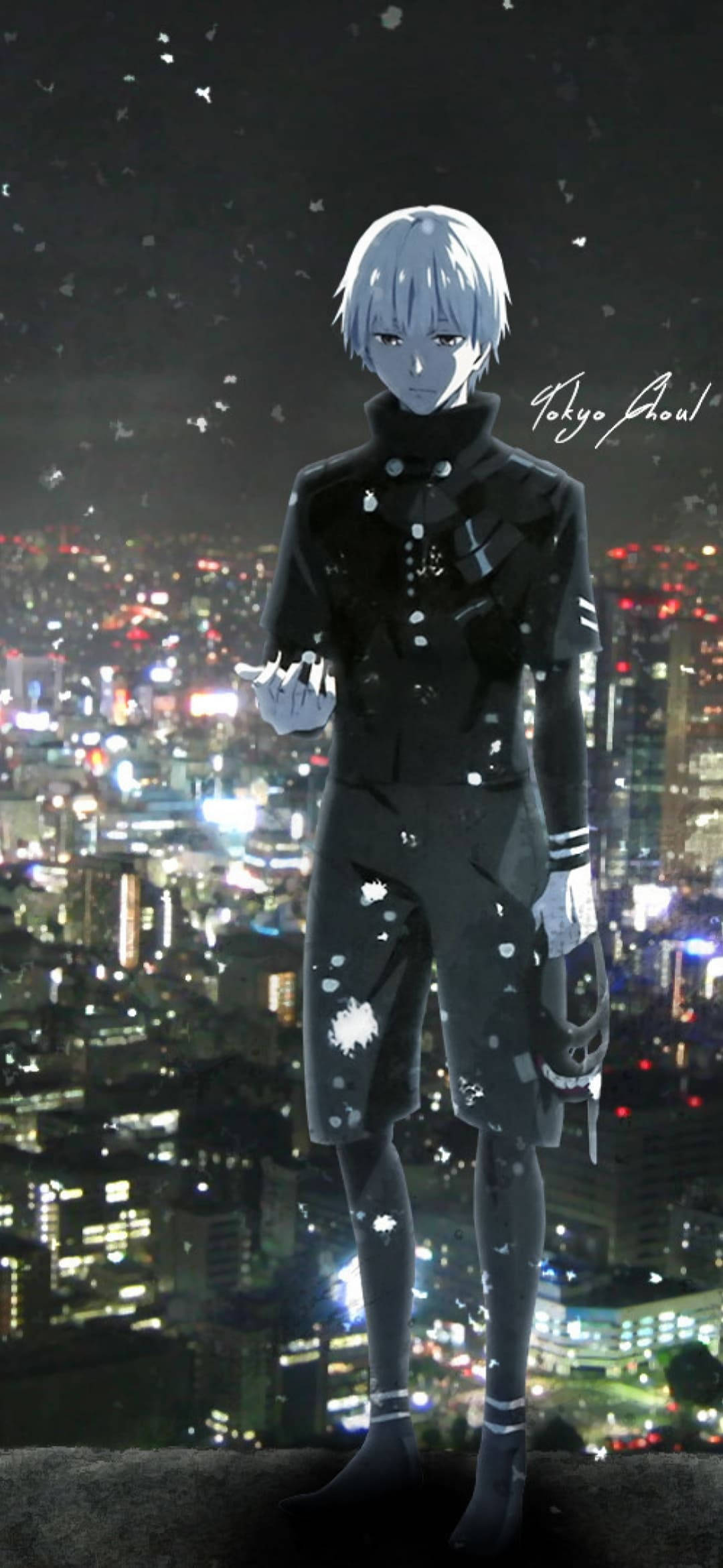 金木 マスクオフ 東京喰種 iPhone背景 壁紙