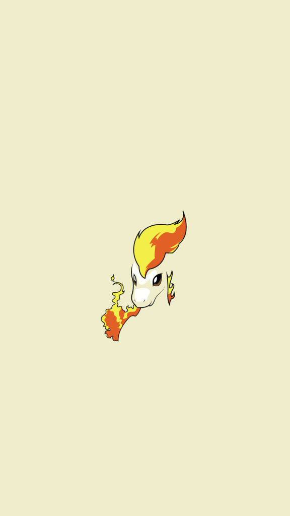 ポニータの燃える顔 iPhone用ポケモン壁紙 壁紙