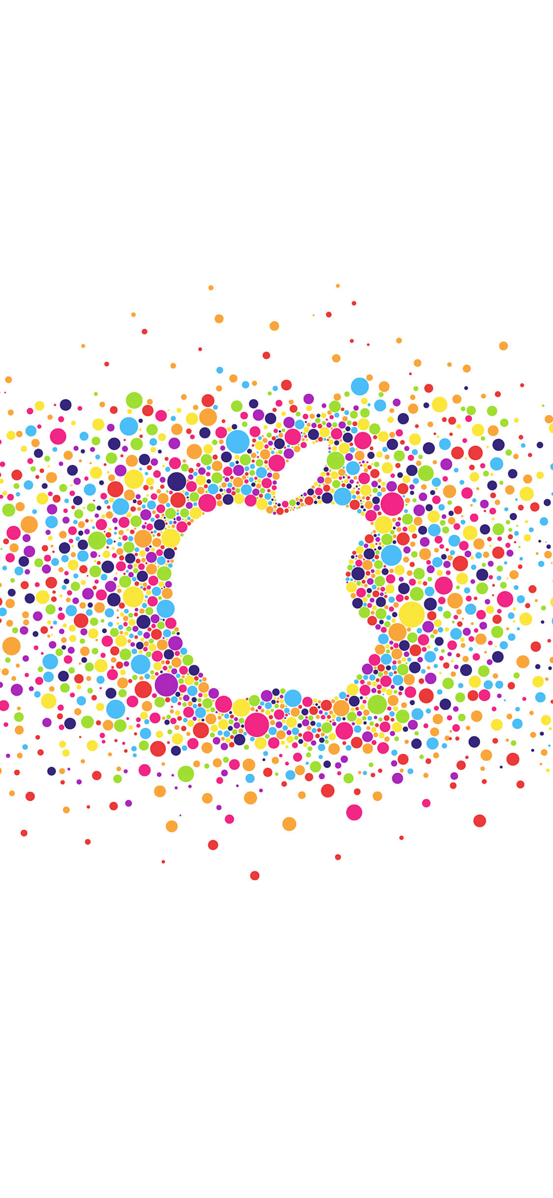 レインボーiPhoneで人生の色彩を祝福 壁紙