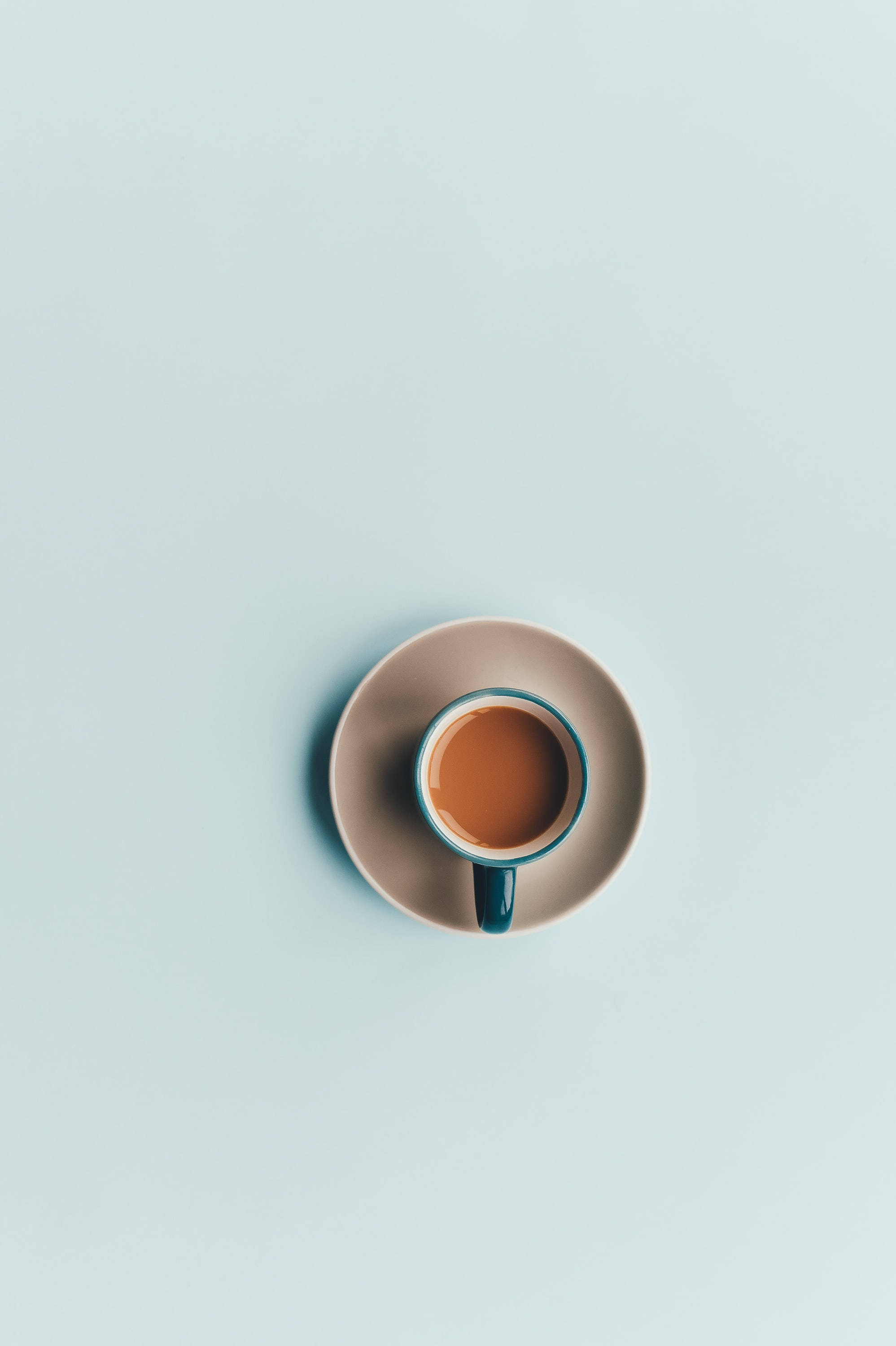 パステルミントグリーンのコーヒー（iPhone用） 壁紙