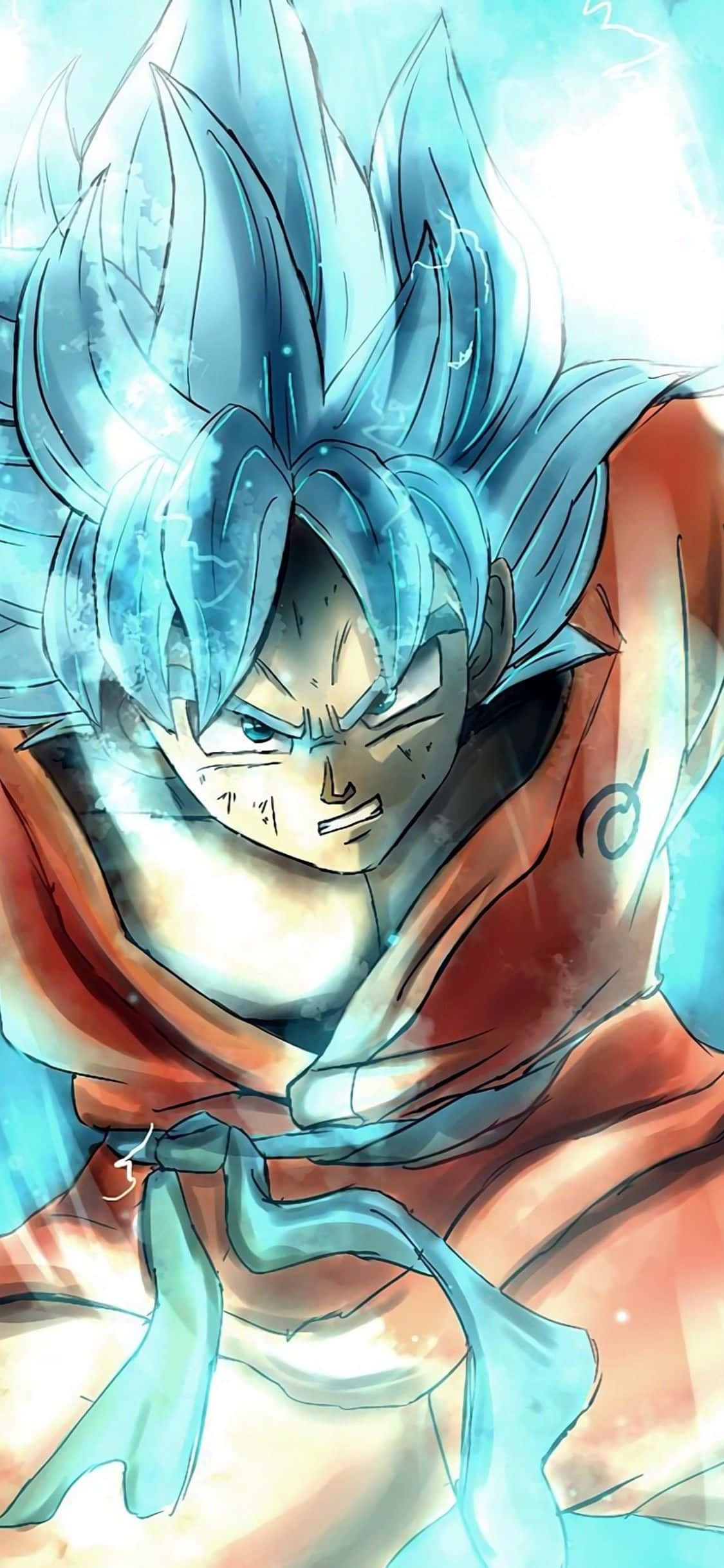 悟空 超サイヤ人ゴッド ドラゴンボール超 iPhone 壁紙