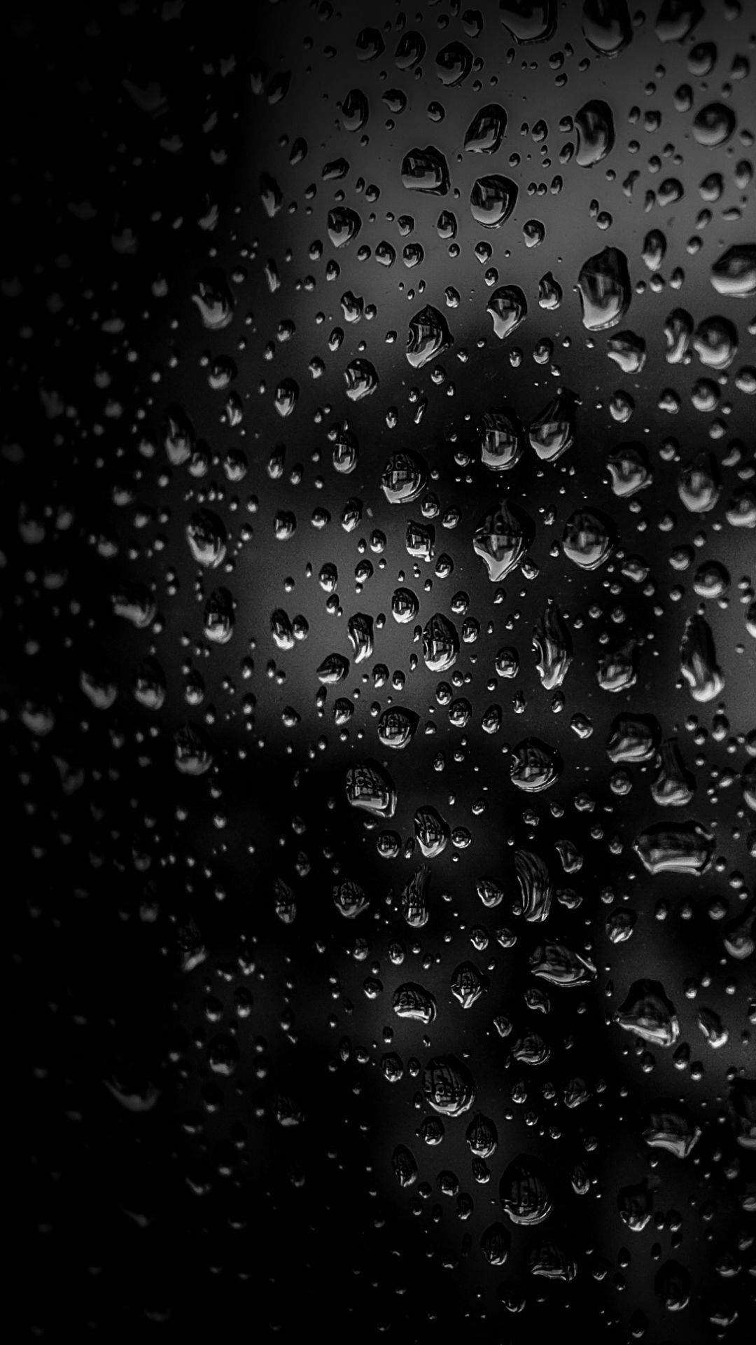 雨粒 iPhone ダーク 壁紙