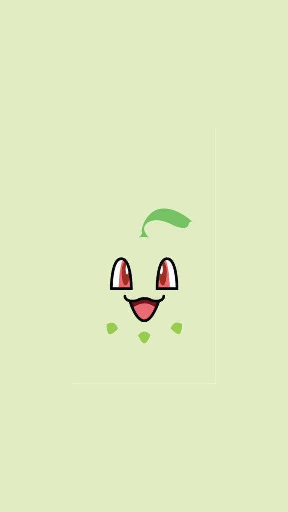 チコリータの顔 ポケモン iPhone 壁紙