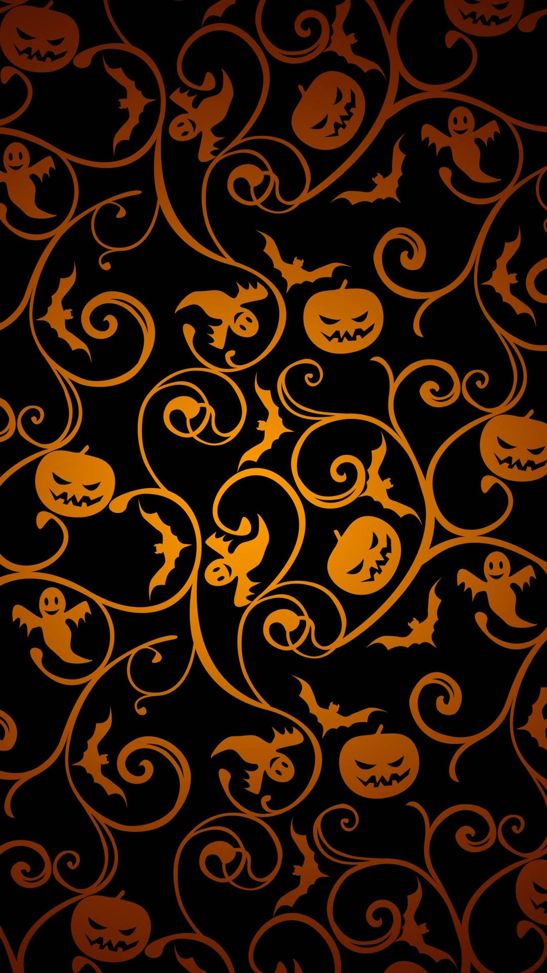 抽象パターンハロウィンiPhone 壁紙